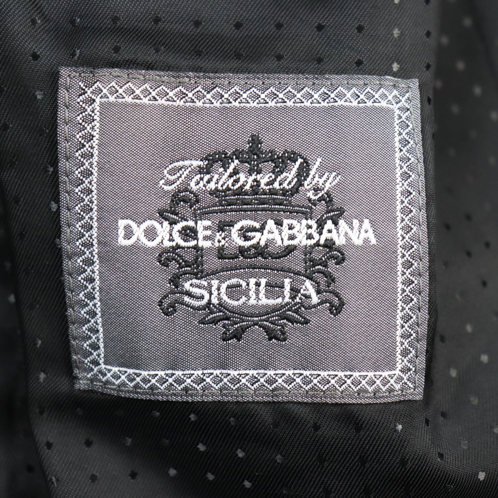 Dolce & Gabbana Cotton Silk Tailored Jacket Black