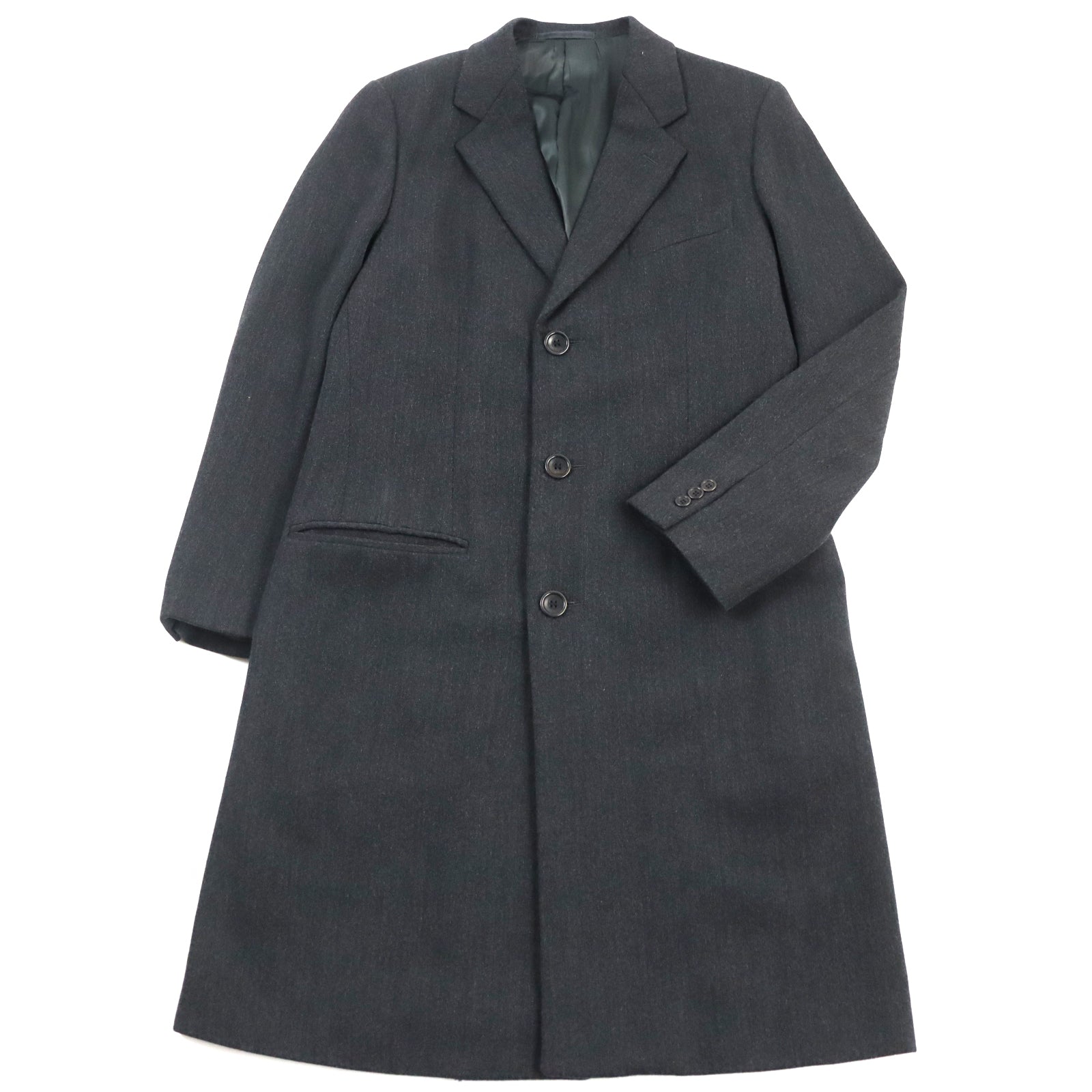 Armani Wool Viscose Long Coat Gray 48