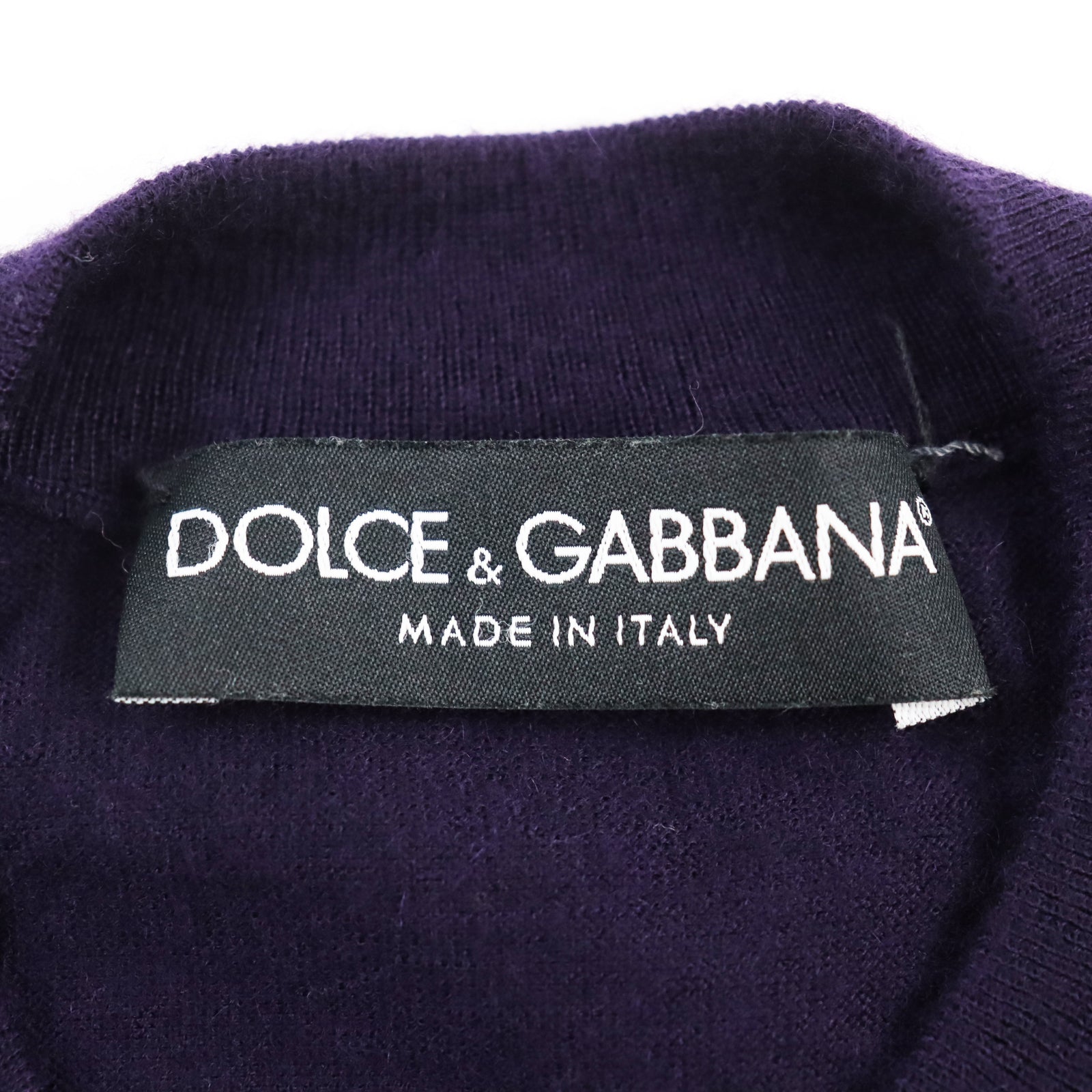 Dolce & Gabbana Cashmere Crew Neck Knit Purple