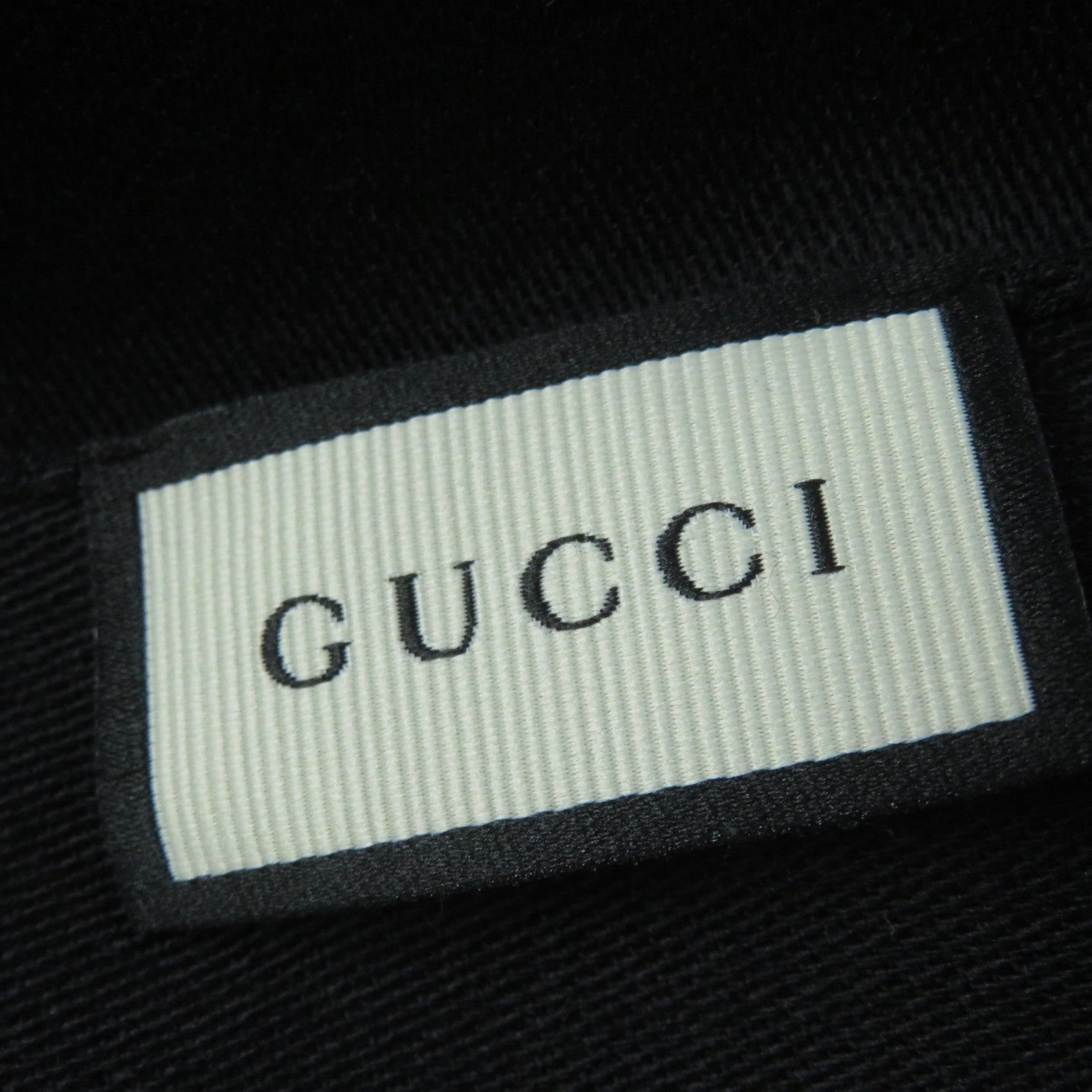 Gucci Wool Silk GG Pattern Scarf Black