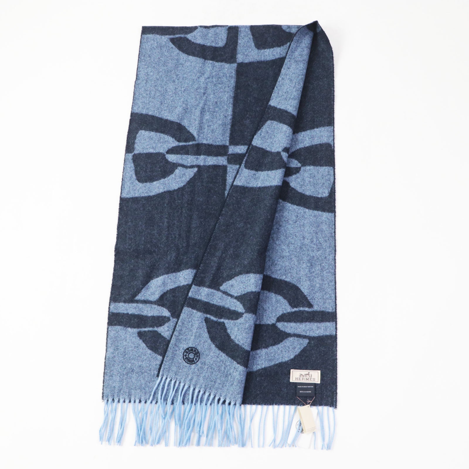 Hermes Chaine d'Ancre Optic Cashmere Scarf