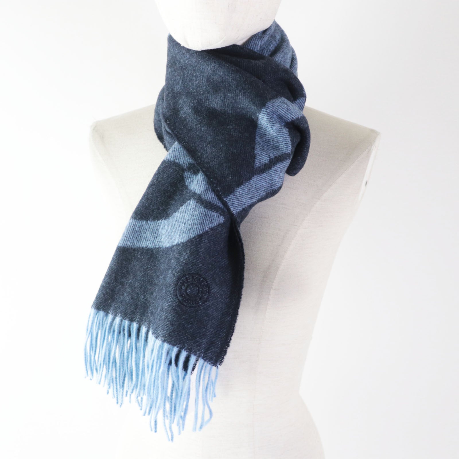 Hermes Chaine d'Ancre Optic Cashmere Scarf