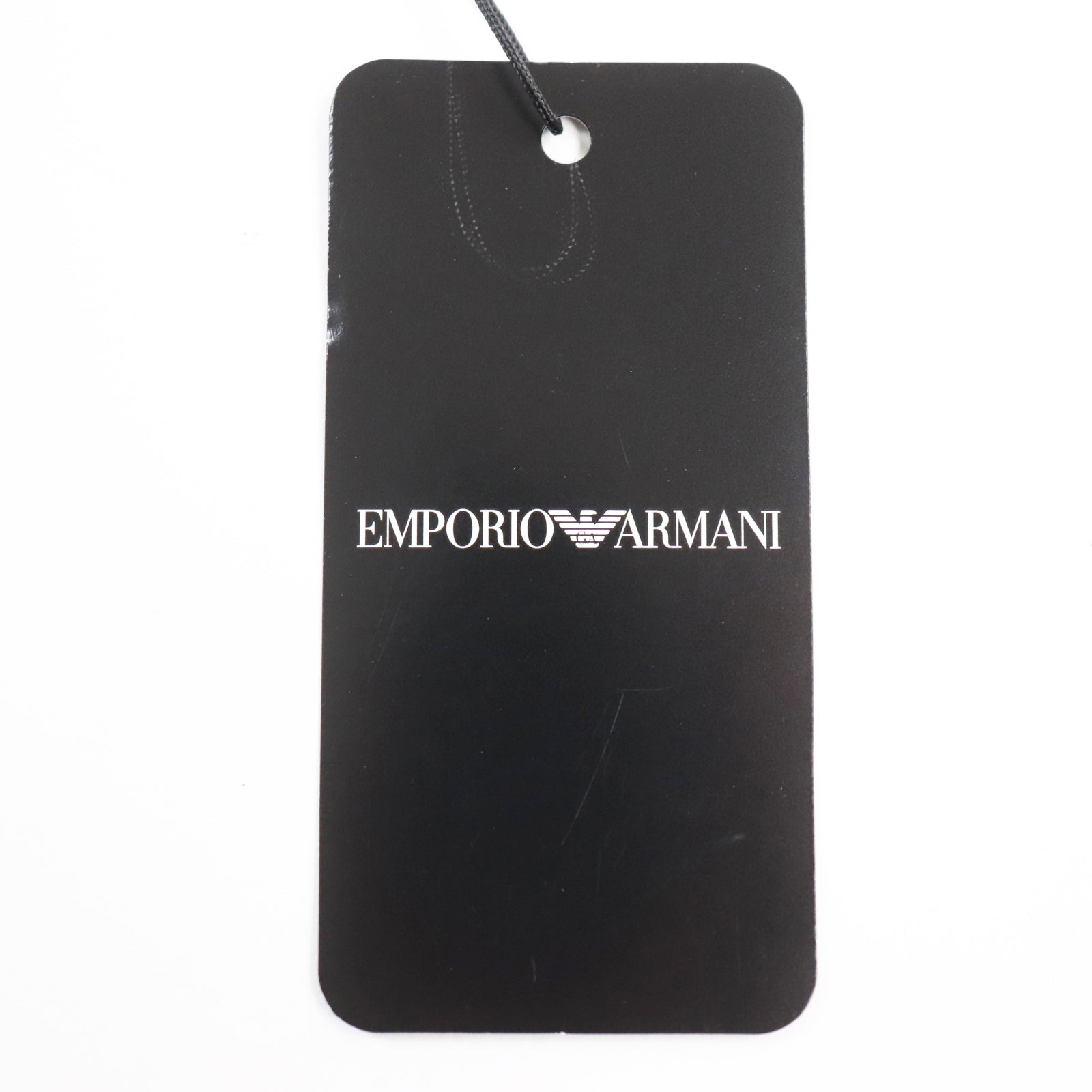 Emporio Armani Wool Poly Logo Scarf Gray