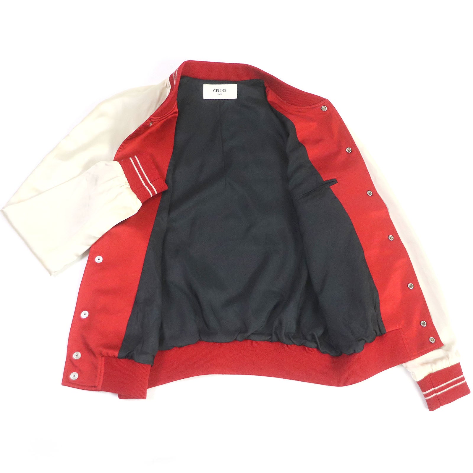 Celine Rayon Acetate Teddy Jacket Red 48