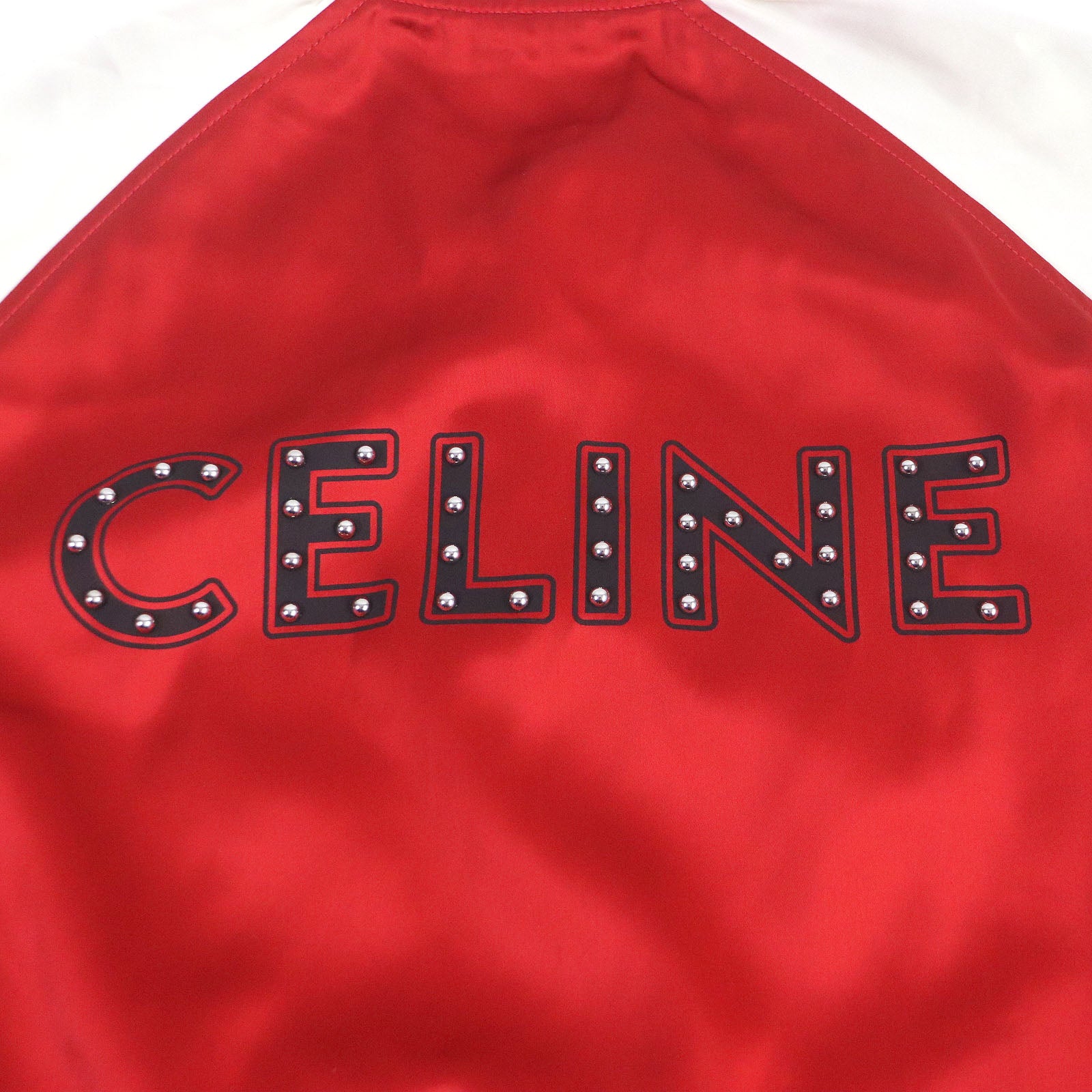 Celine Rayon Acetate Teddy Jacket Red 48