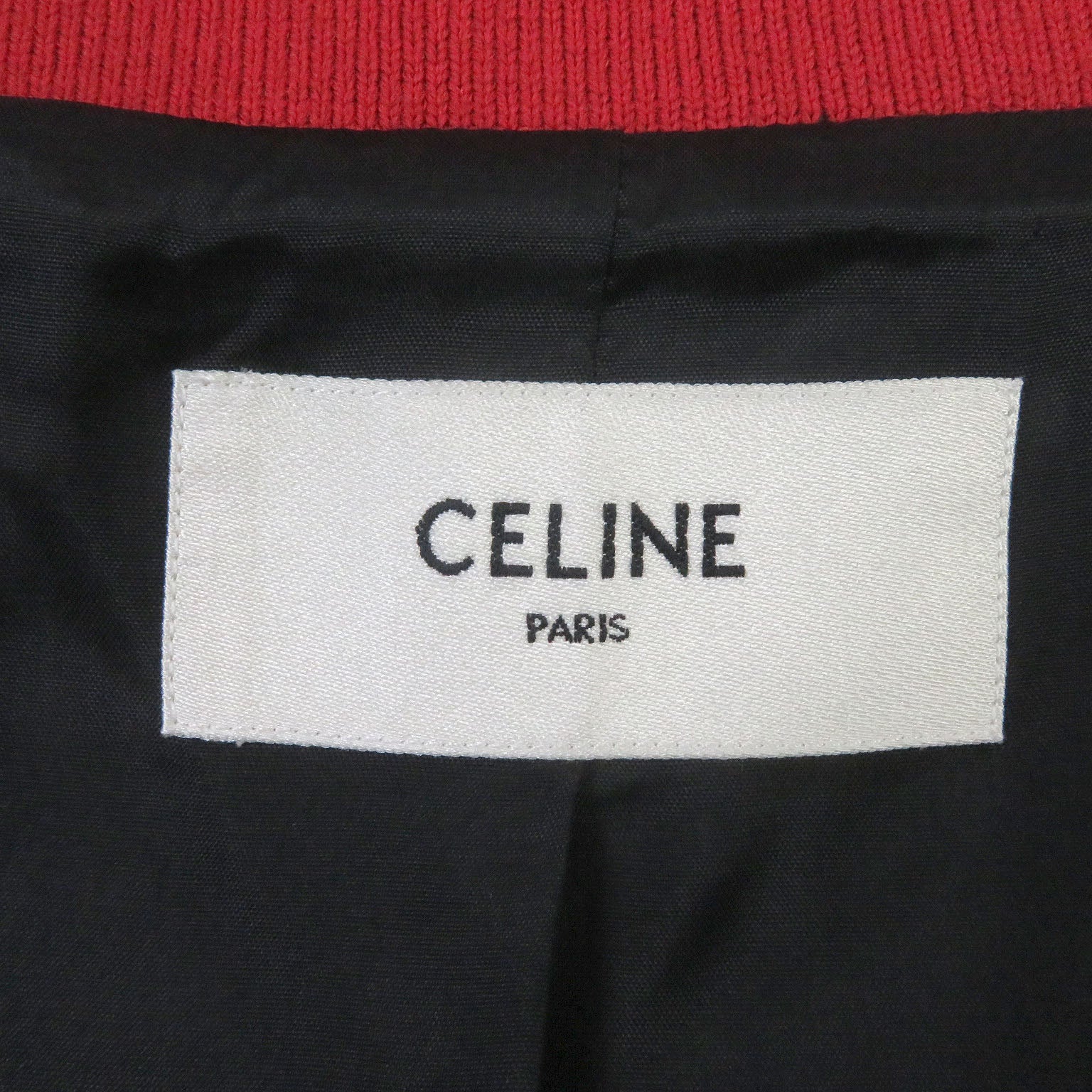 Celine Rayon Acetate Teddy Jacket Red 48