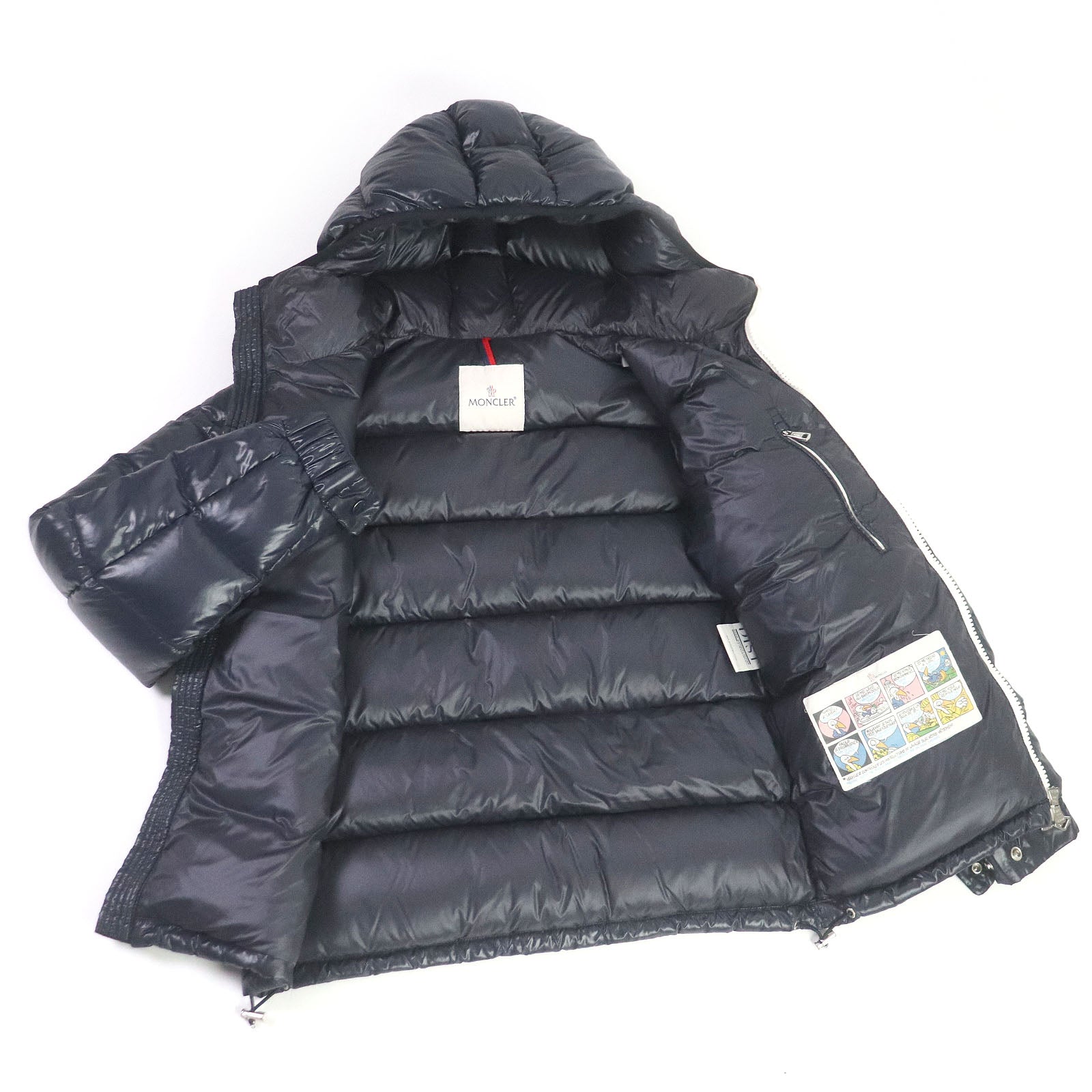 Moncler Blier Nylon Down Jacket with Logo Patch