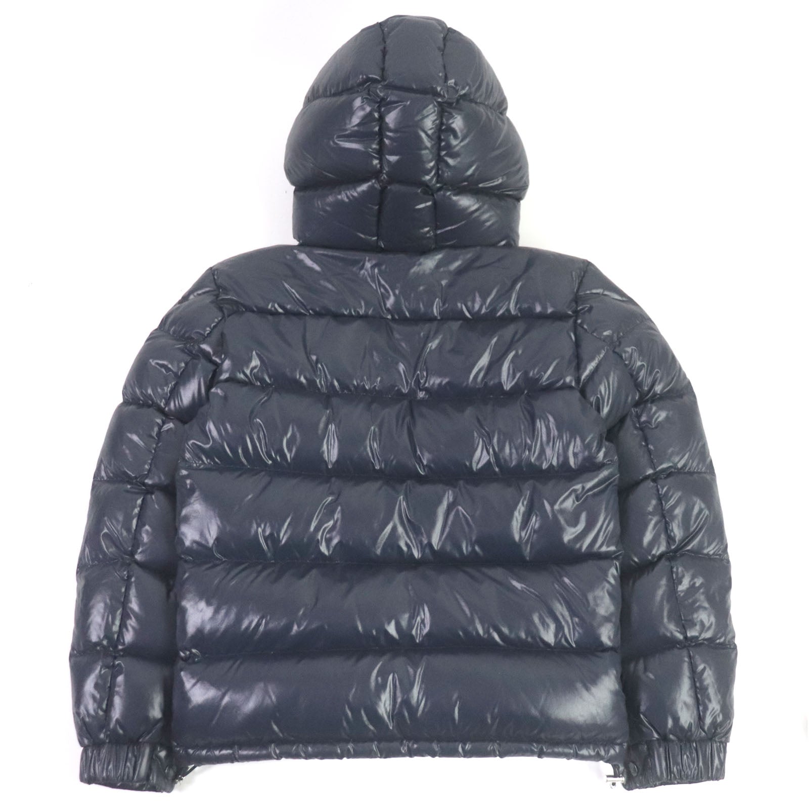 Moncler Blier Nylon Down Jacket with Logo Patch