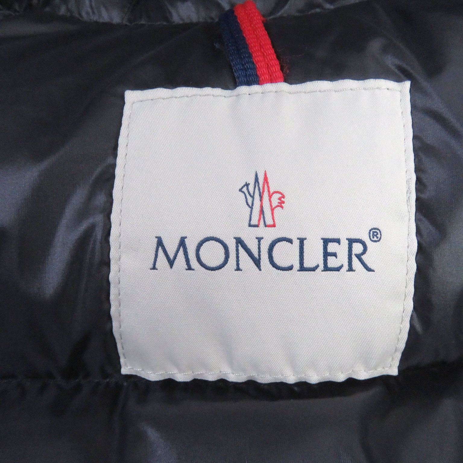 Moncler Blier Nylon Down Jacket with Logo Patch