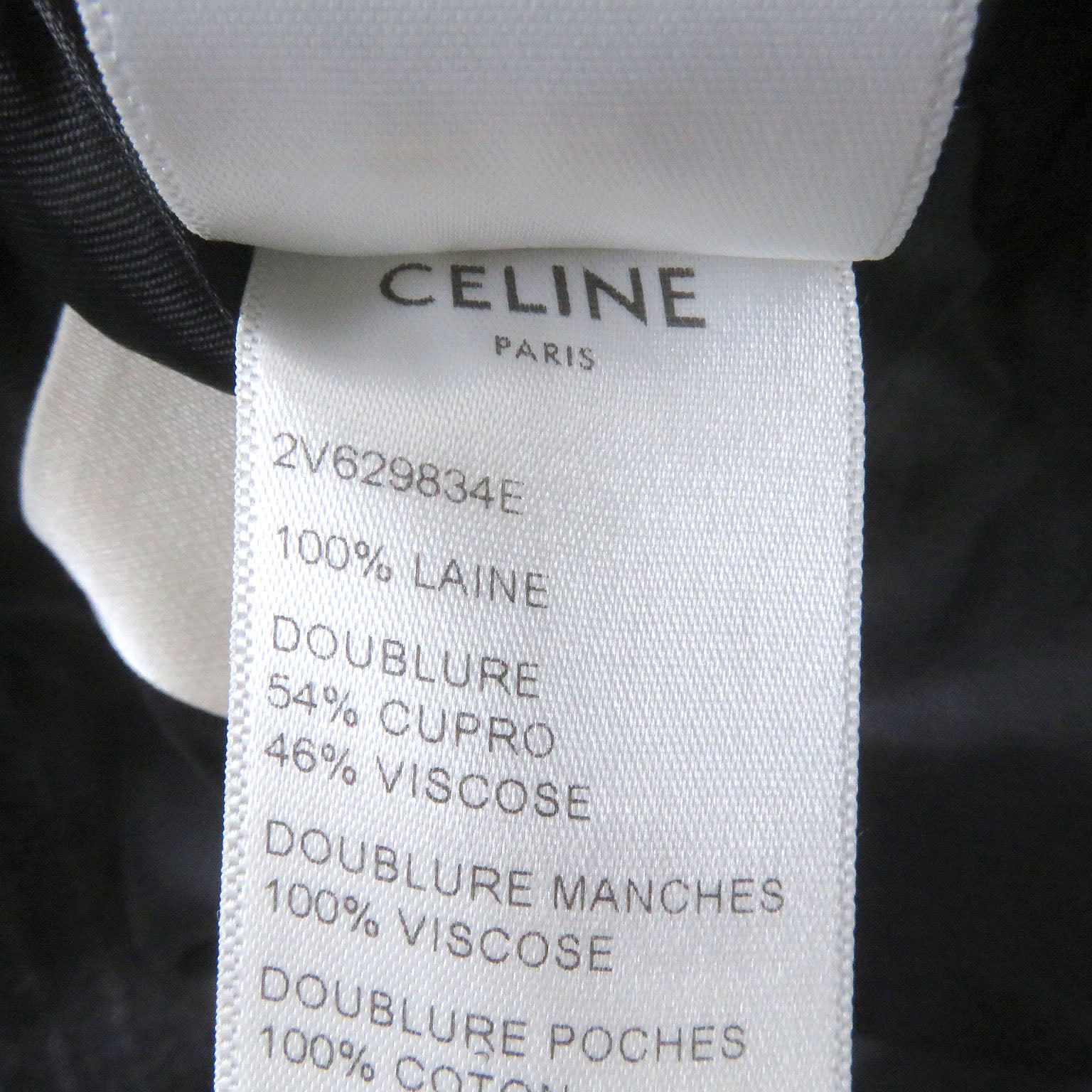 Celine Wool Stripe Lapel Tailored Jacket