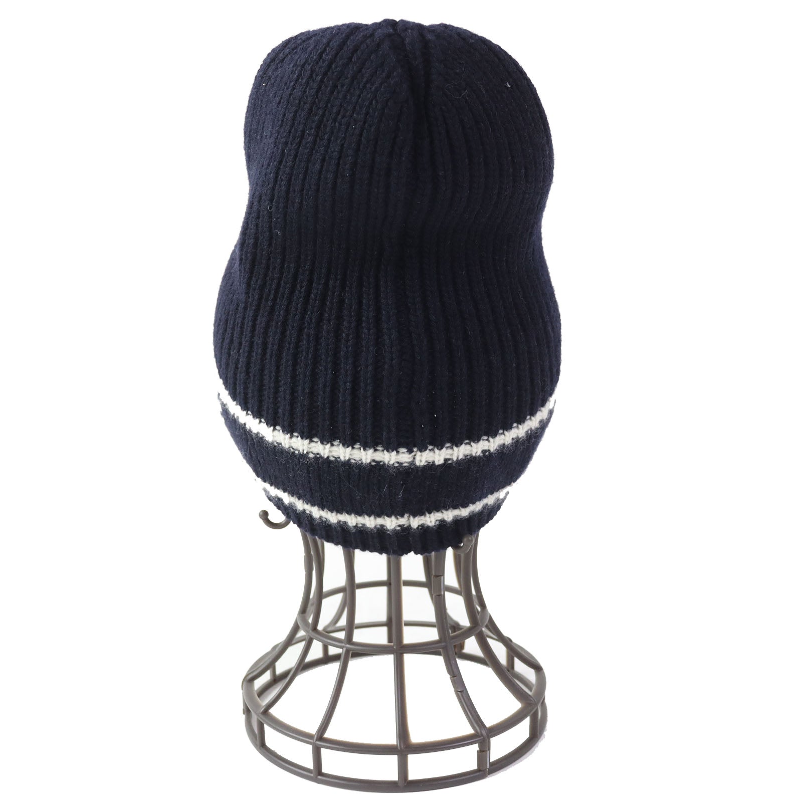 Dior Wool Cashmere Blend Knit Hat Navy