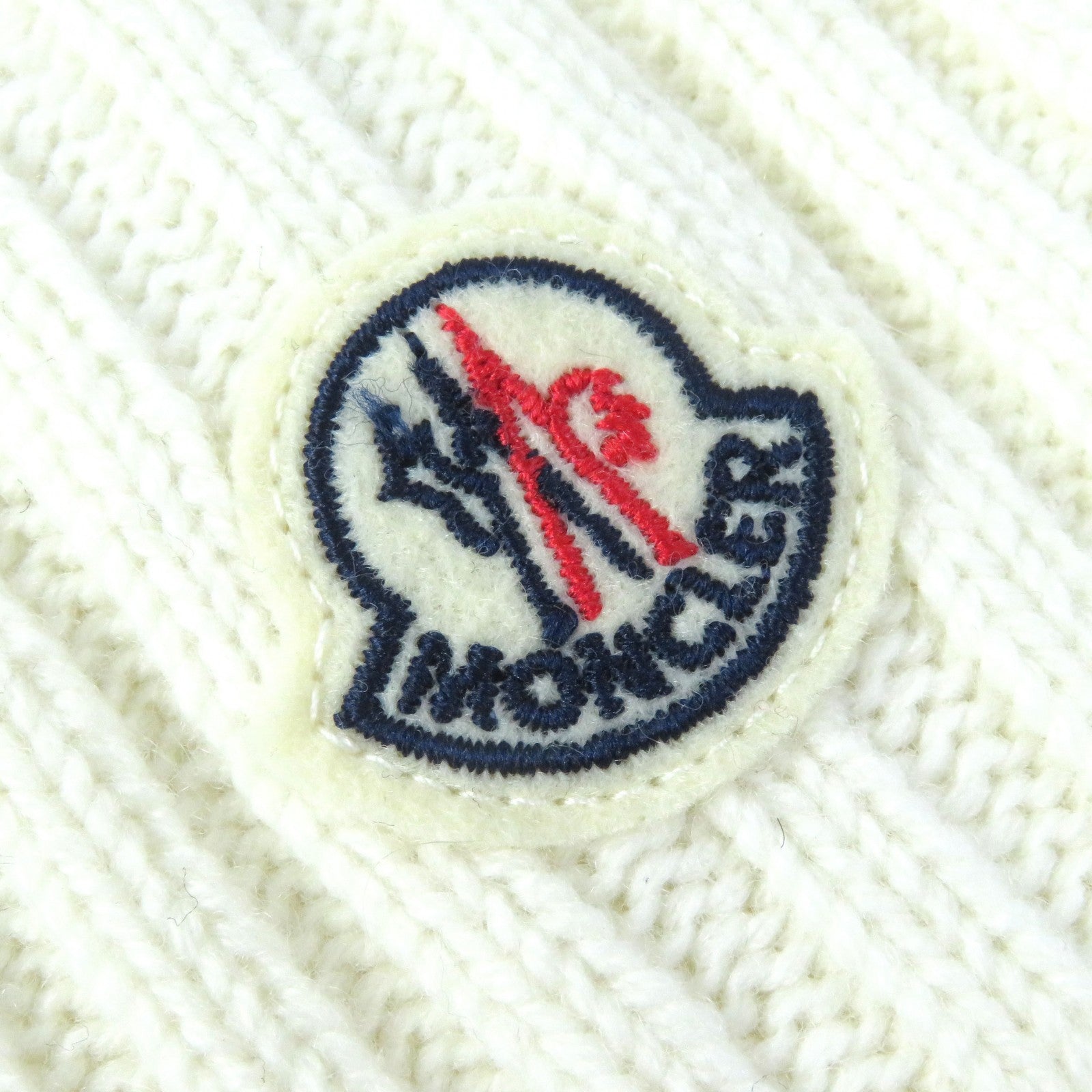 Moncler Wool Cashmere Fox Fur Knit Hat