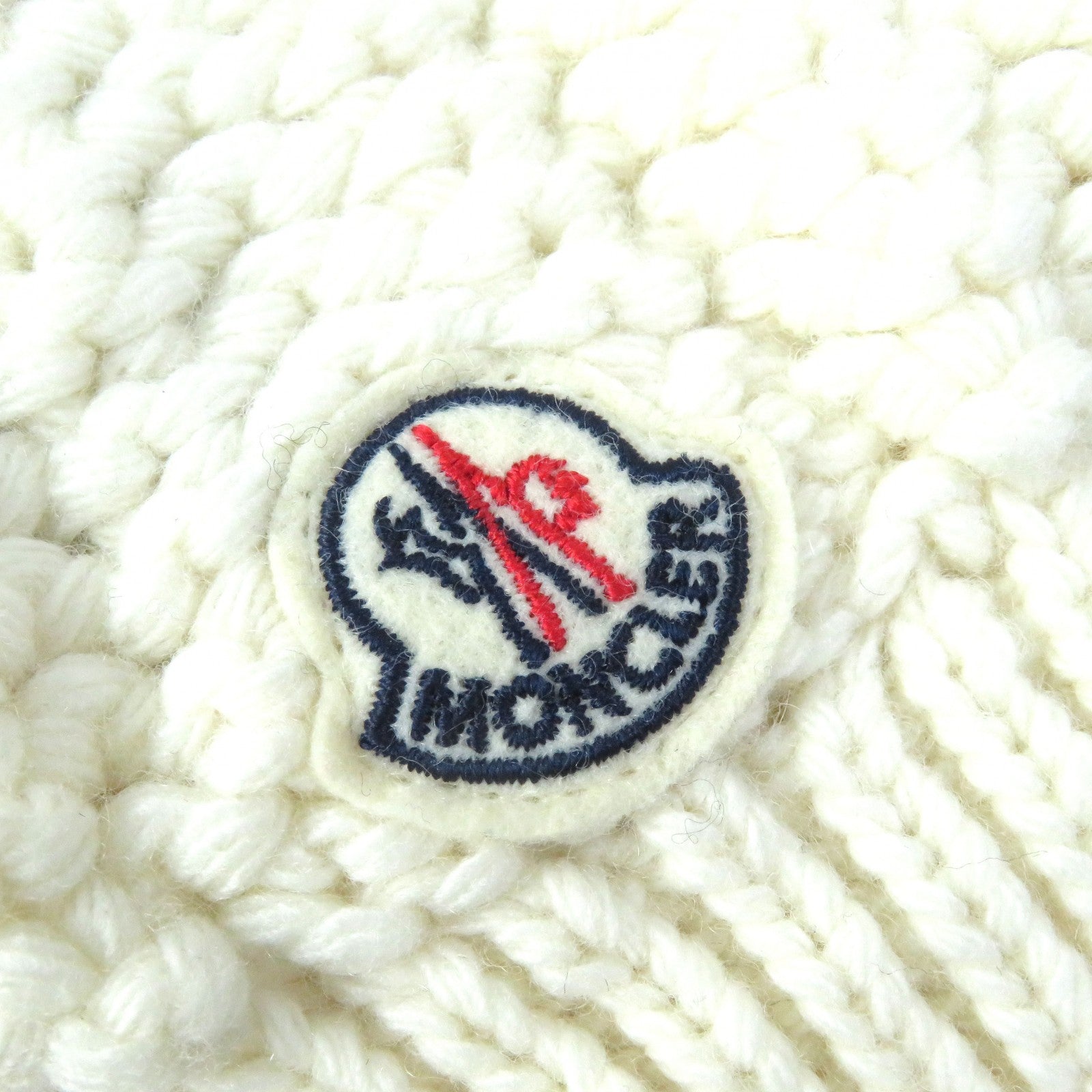 MONCLER BERRETTO Wool Viscose Fox Fur Knit Hat