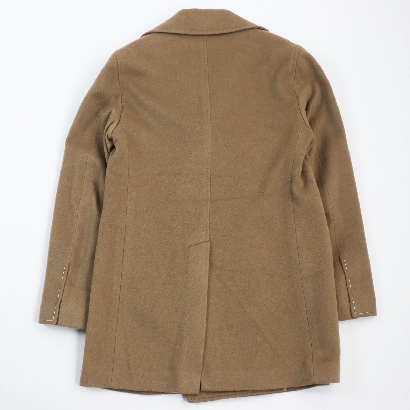 TAGLIATORE Cashmere Double Breasted Pea Coat Camel