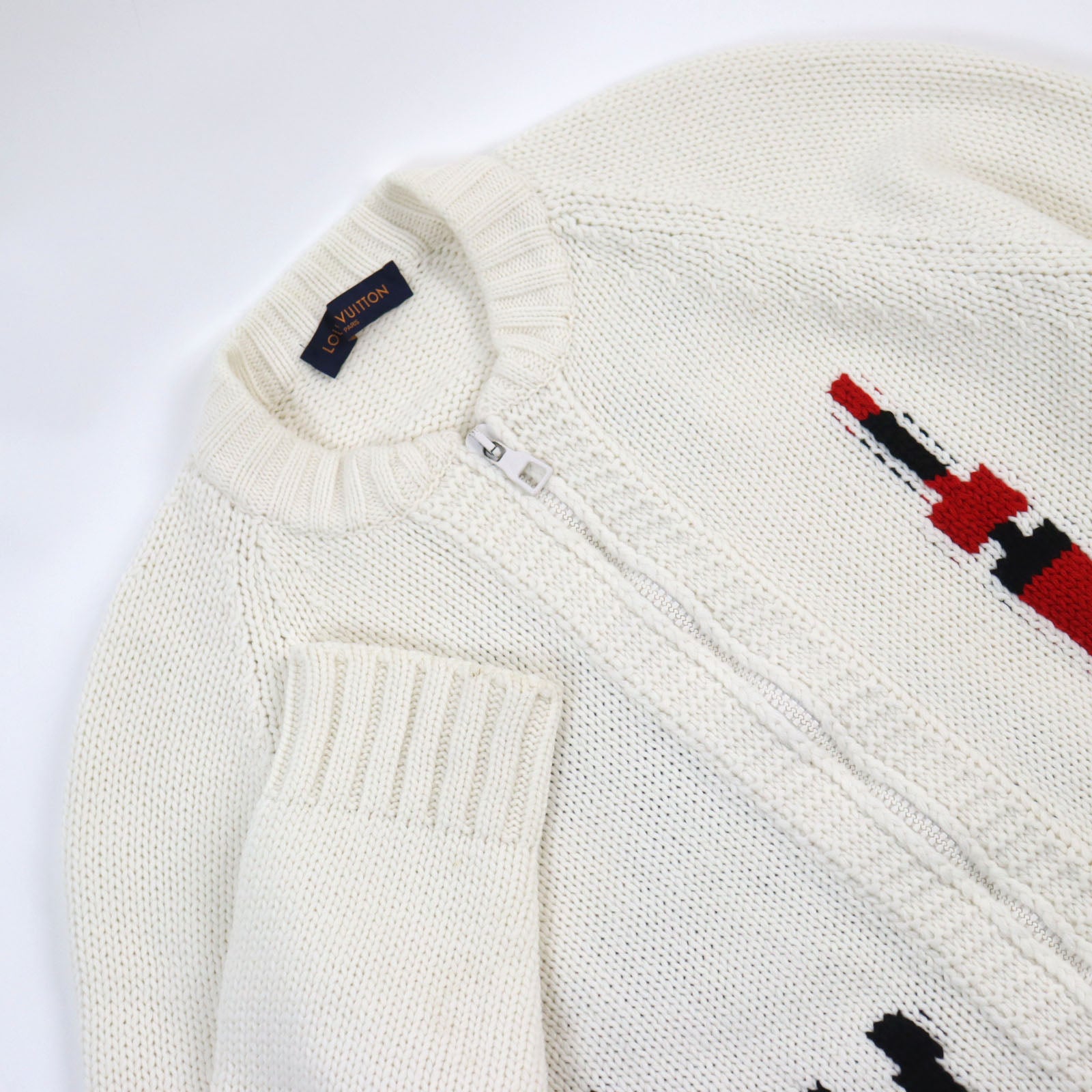 Louis Vuitton Wool XL Zip-Up Knit Cardigan