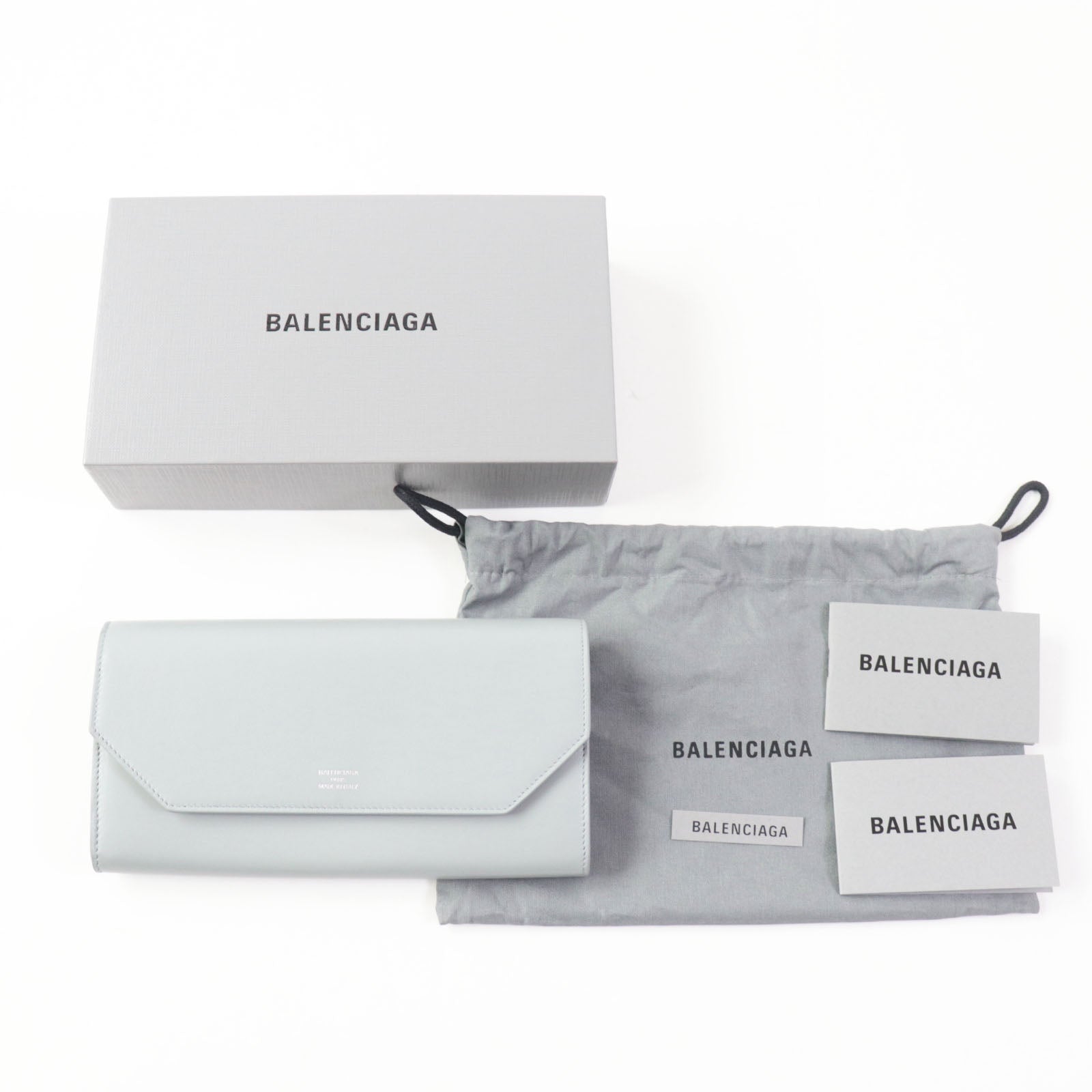 Balenciaga Leather Slim Continental Wallet