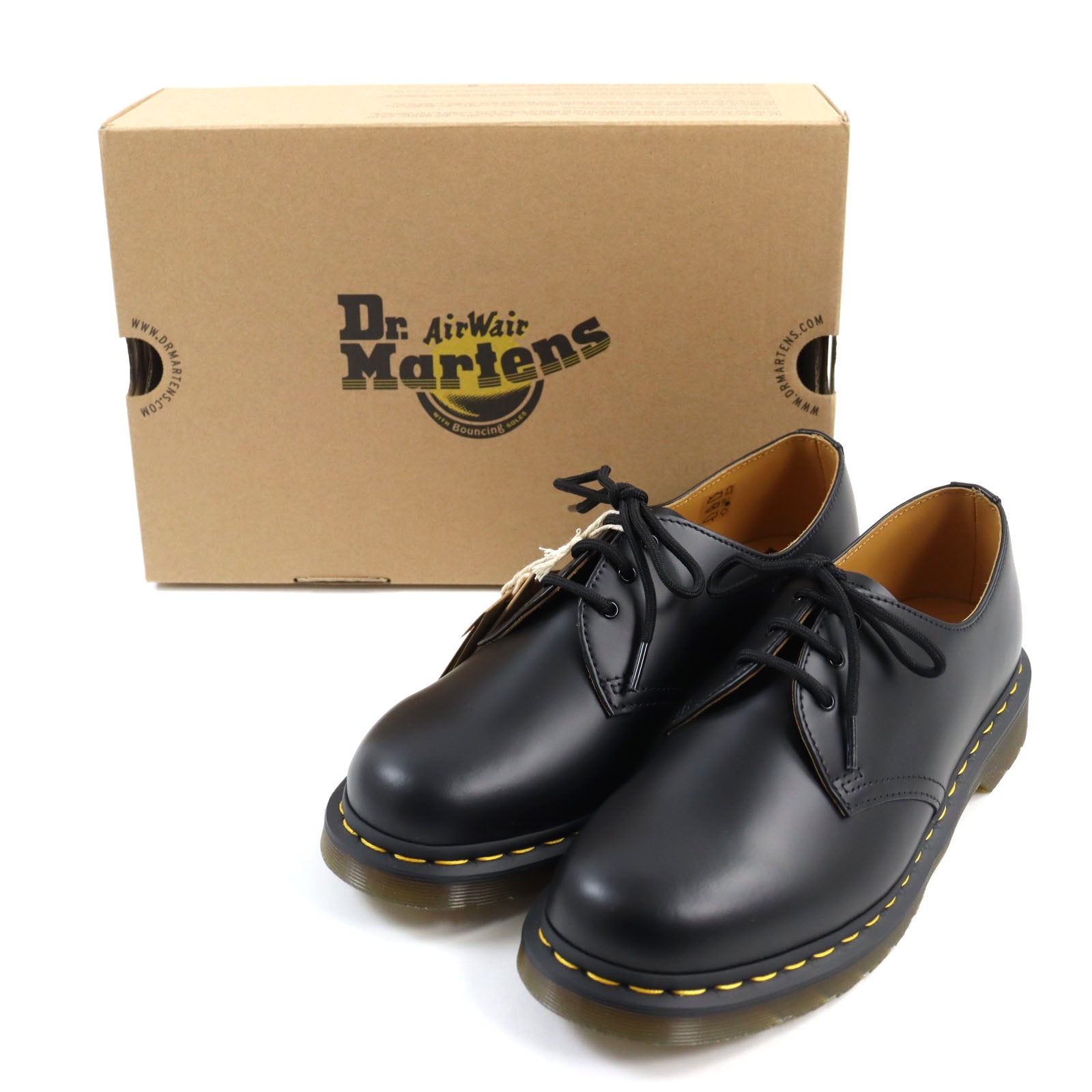 Dr. Martens 1461 3-Hole Leather Derby Shoes Black