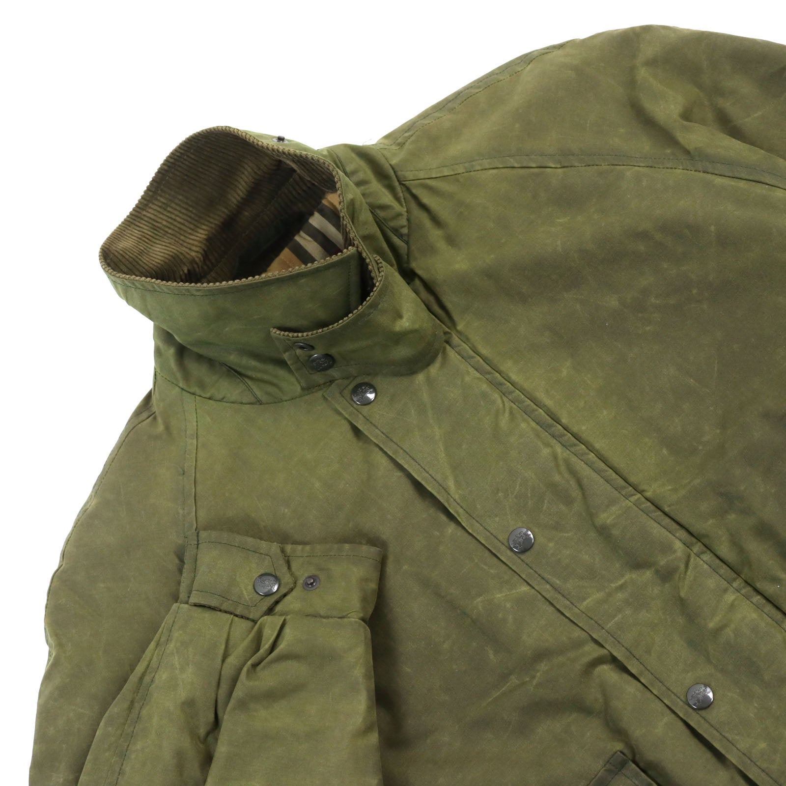 Burberry Vintage Cotton Jacket Khaki Green Men's L