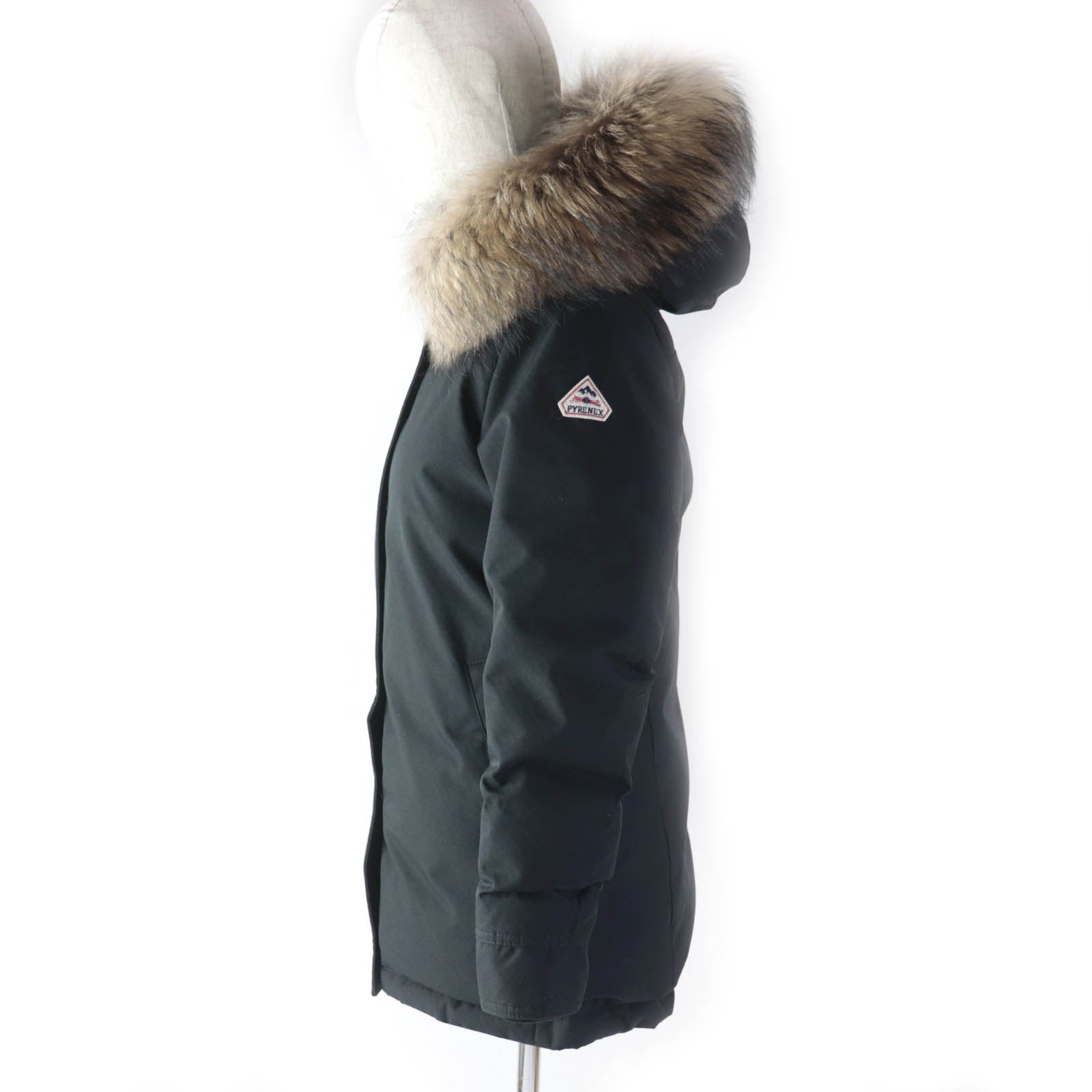 Pyrenex W18P2 Down Coat with Raccoon Fur