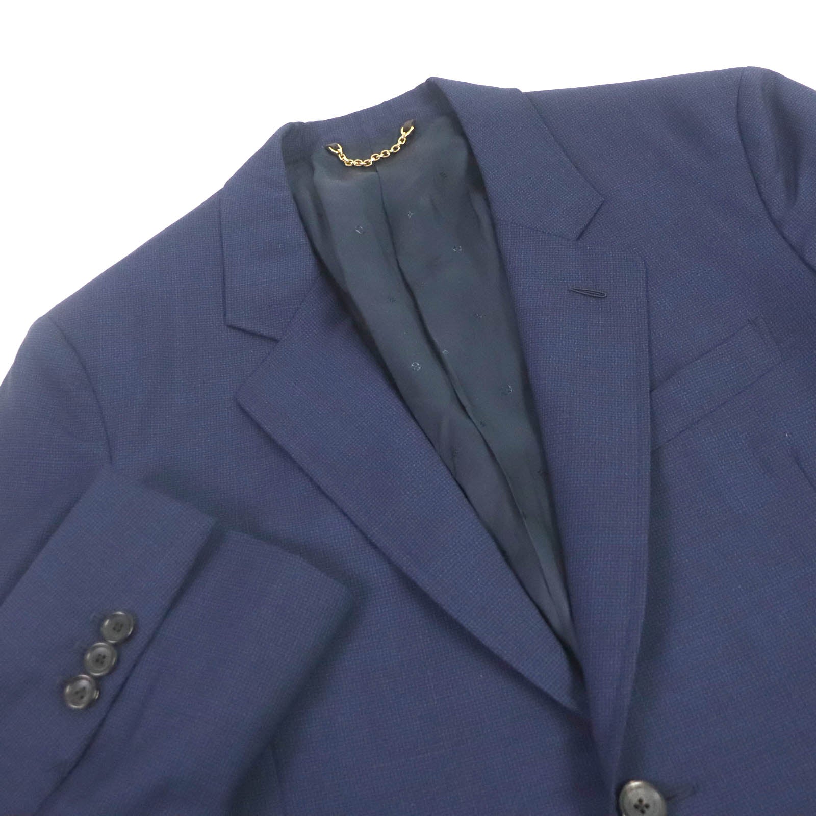 Louis Vuitton Wool Mohair Suit Navy 48