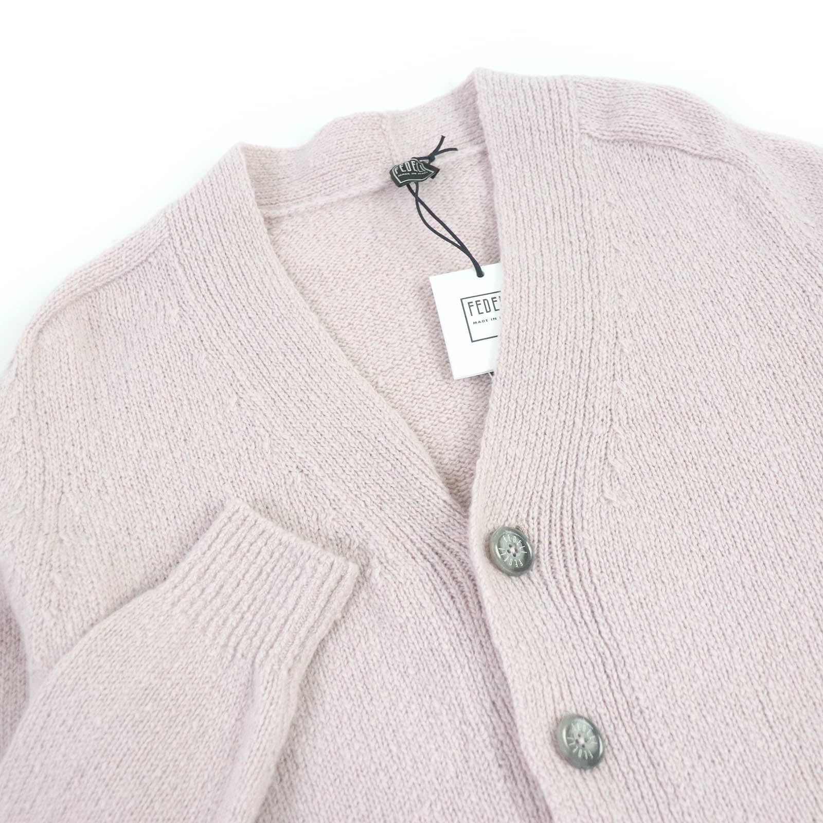 FEDELI Cashmere Logo Button Knit Cardigan