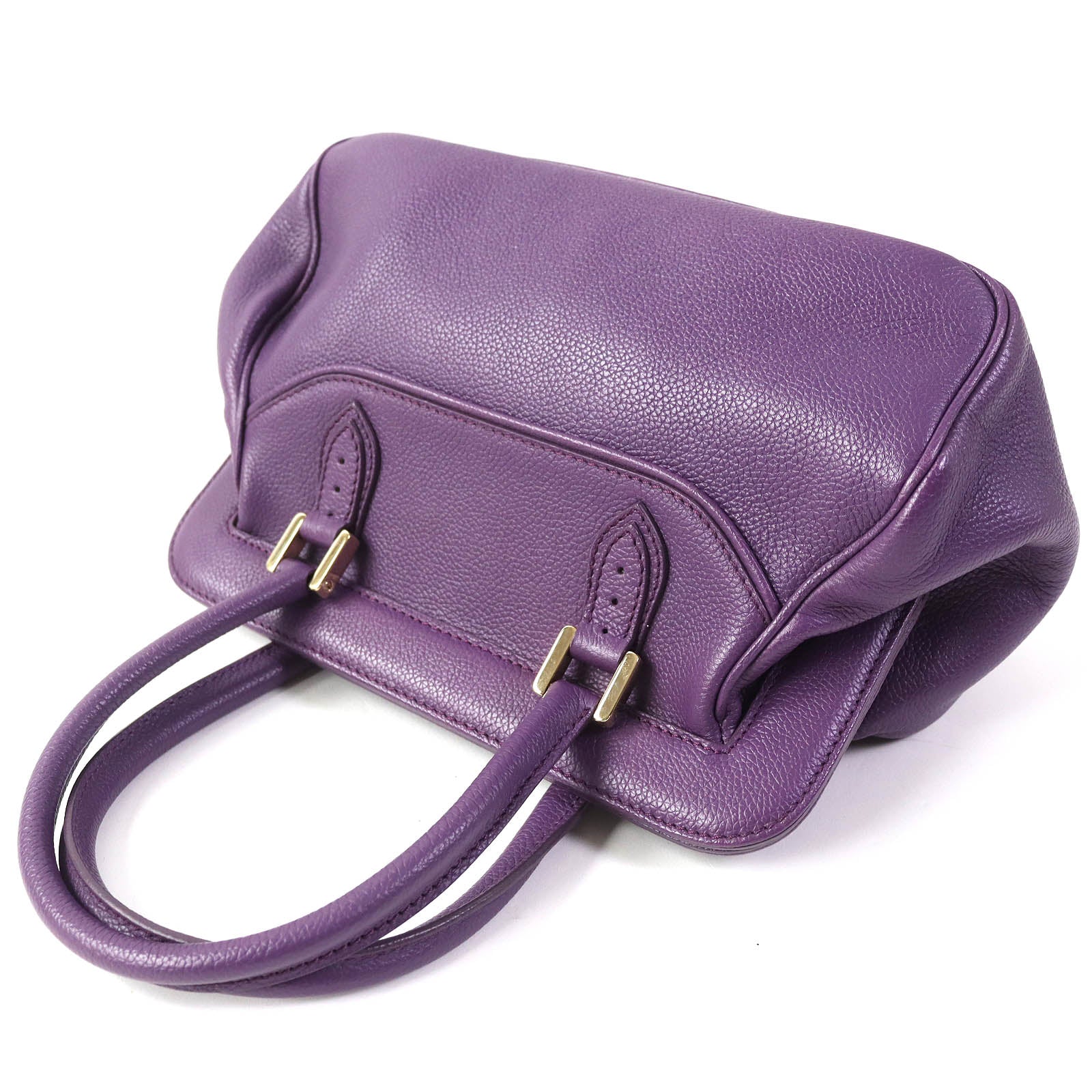 MORABITO Leather Handbag Purple Women