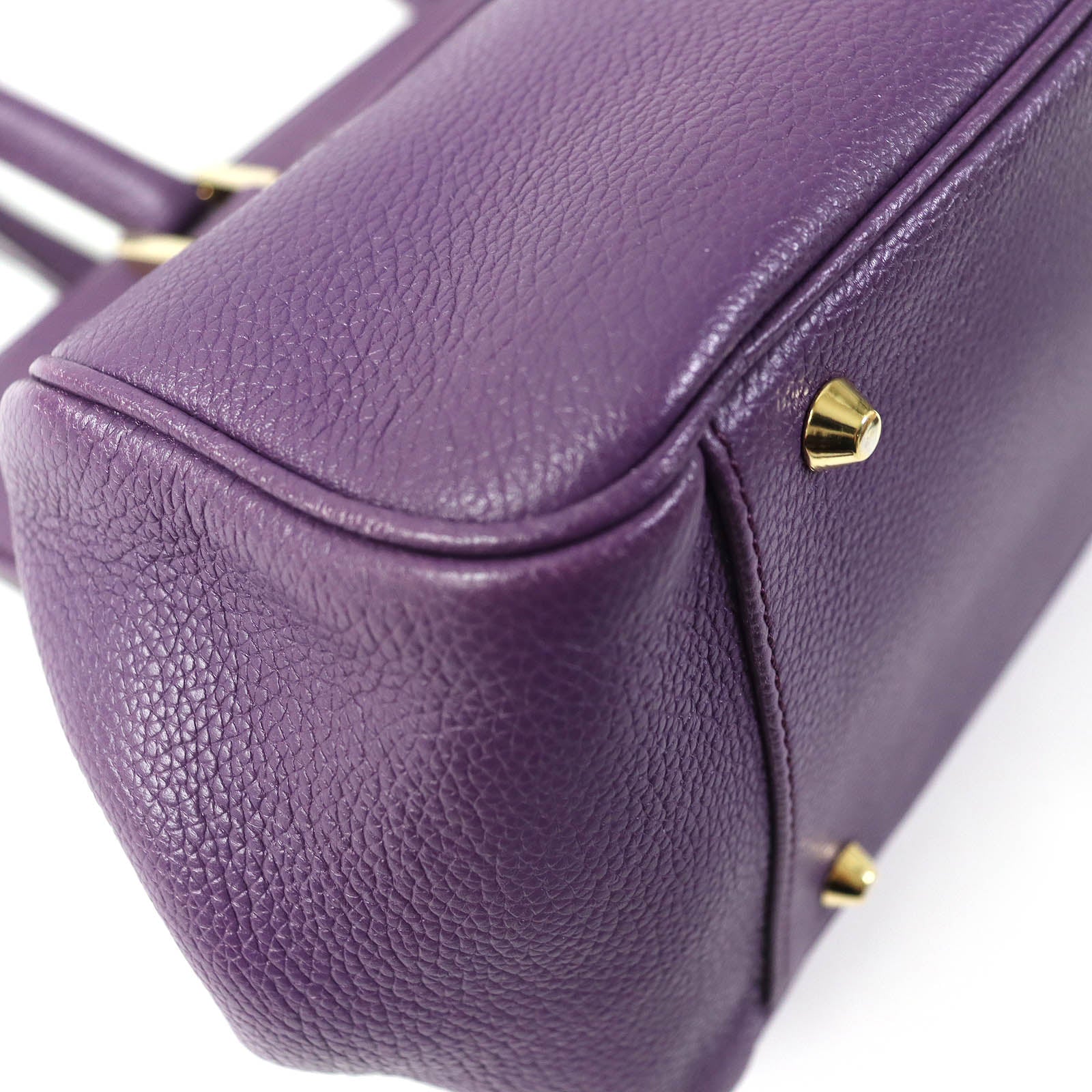 MORABITO Leather Handbag Purple Women