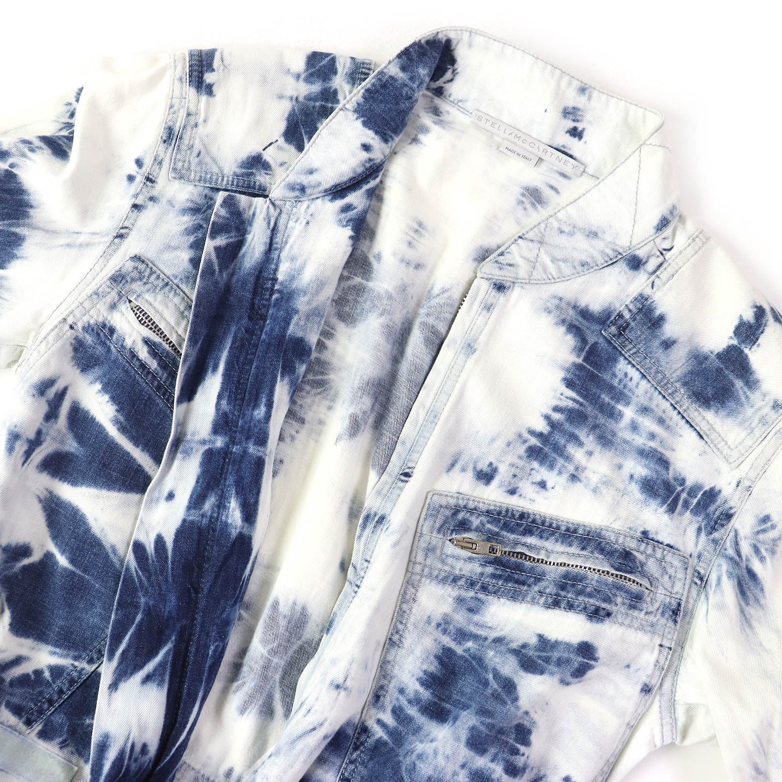 Stella McCartney Tie-dye Denim Jumpsuit 36