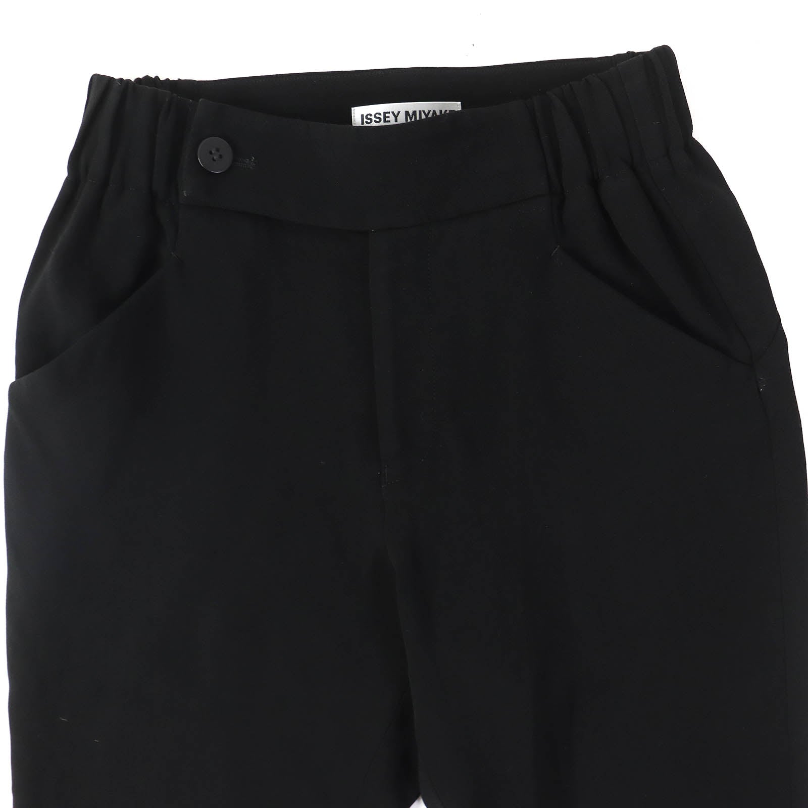 Issey Miyake High-waisted Easy Pants Black