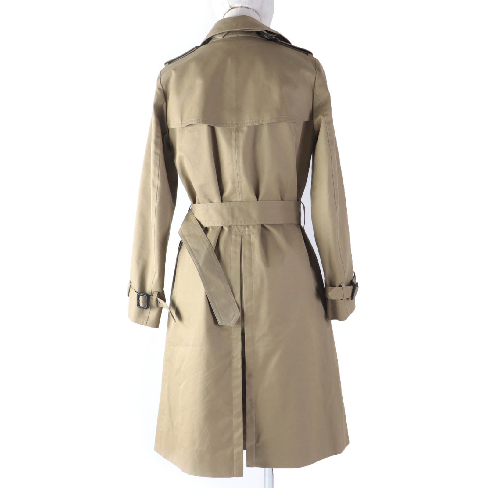 HYKE Women's Trench Coat Beige Wool Liner