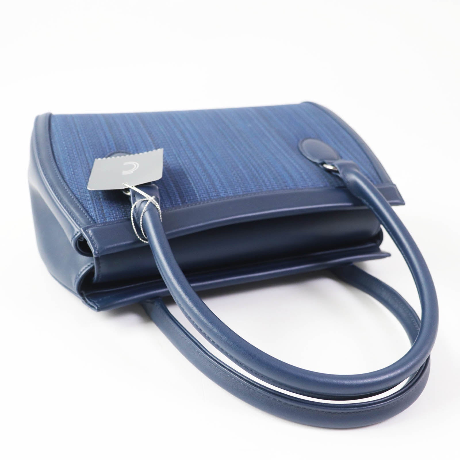 COMTESSE Horsehair Leather Handbag Navy