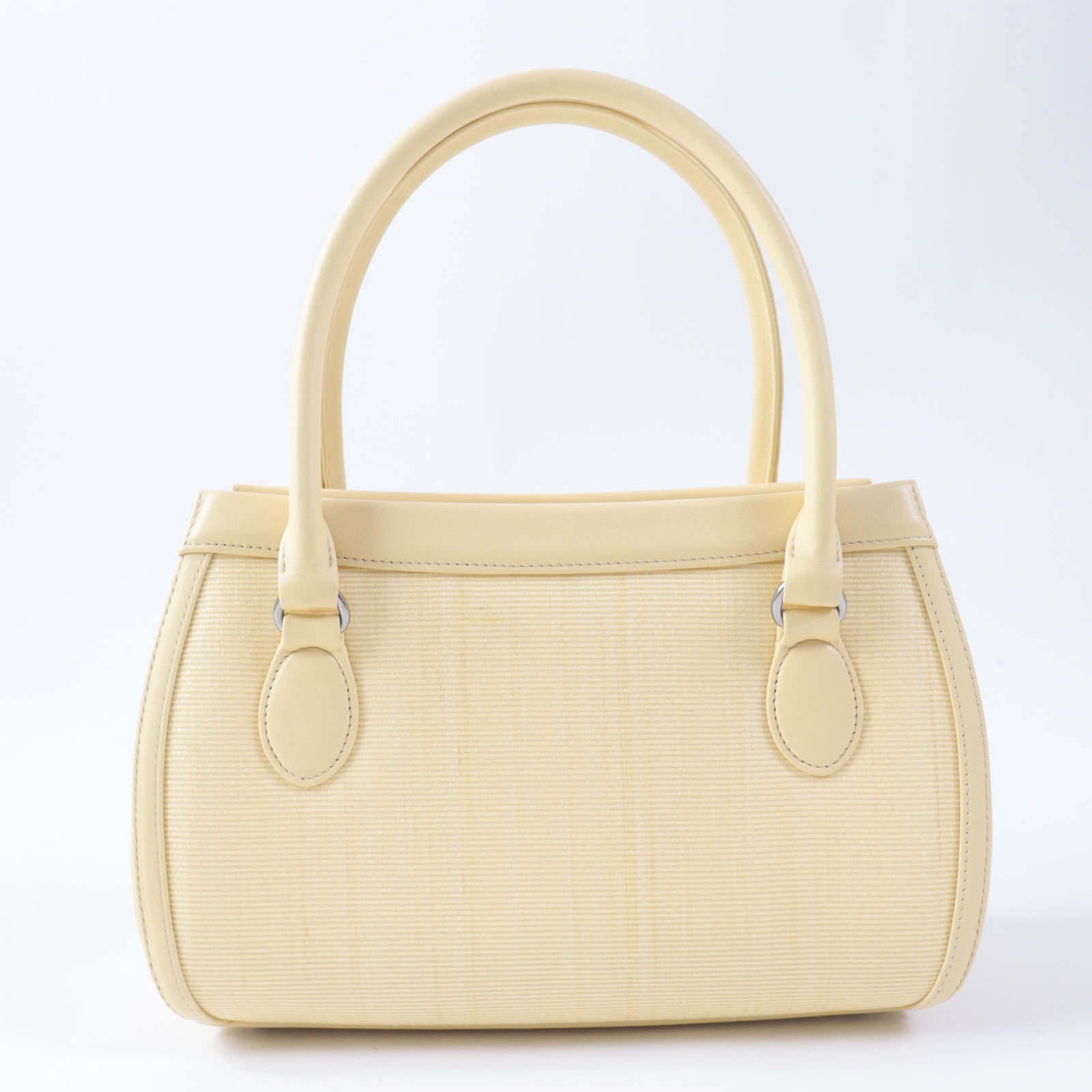 COMTESSE Horsehair Leather Handbag Yellow