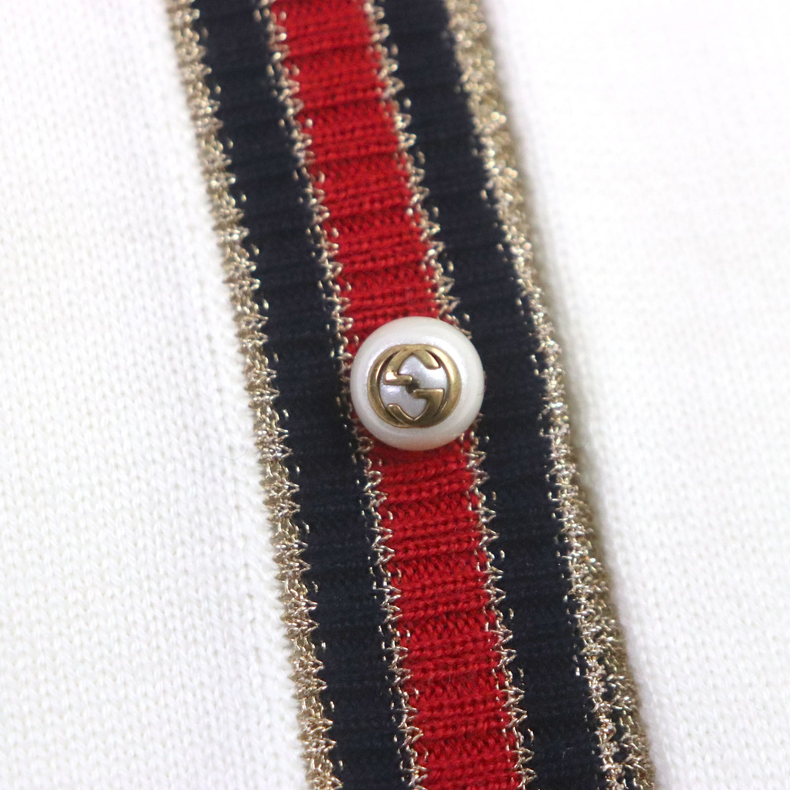 Gucci Wool Cardigan with Pearl Buttons