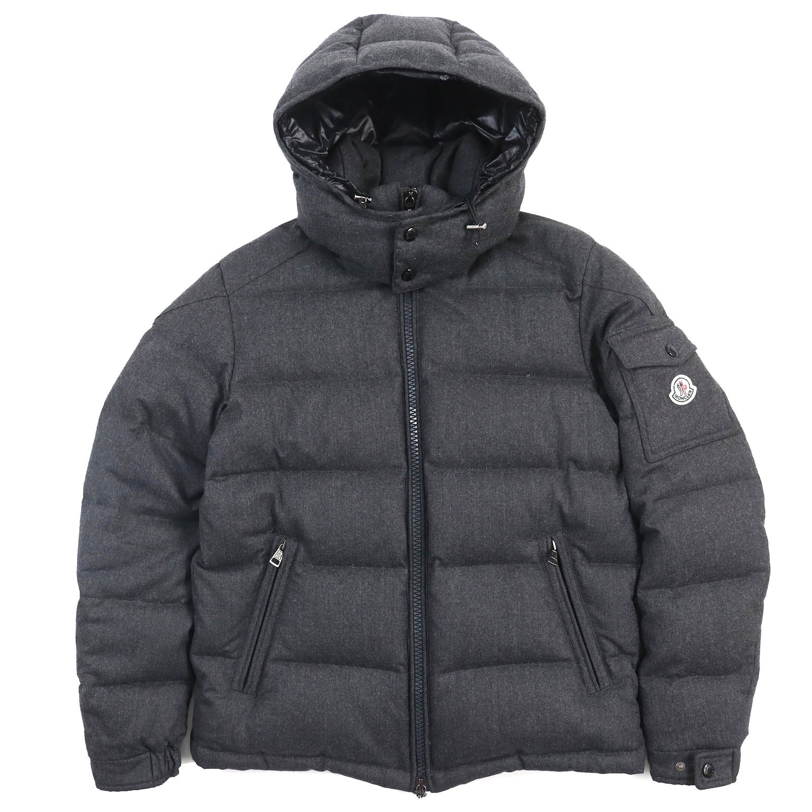 Moncler MONTGENEVRE Wool Nylon Down Jacket