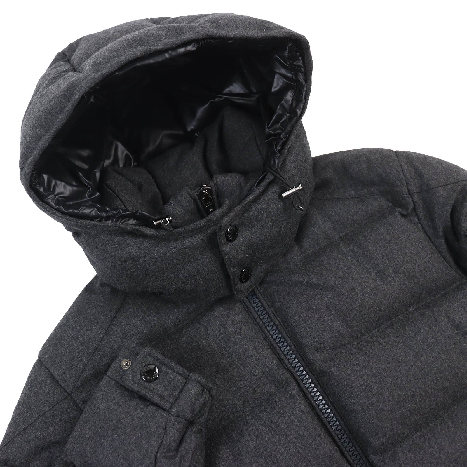 Moncler MONTGENEVRE Wool Nylon Down Jacket