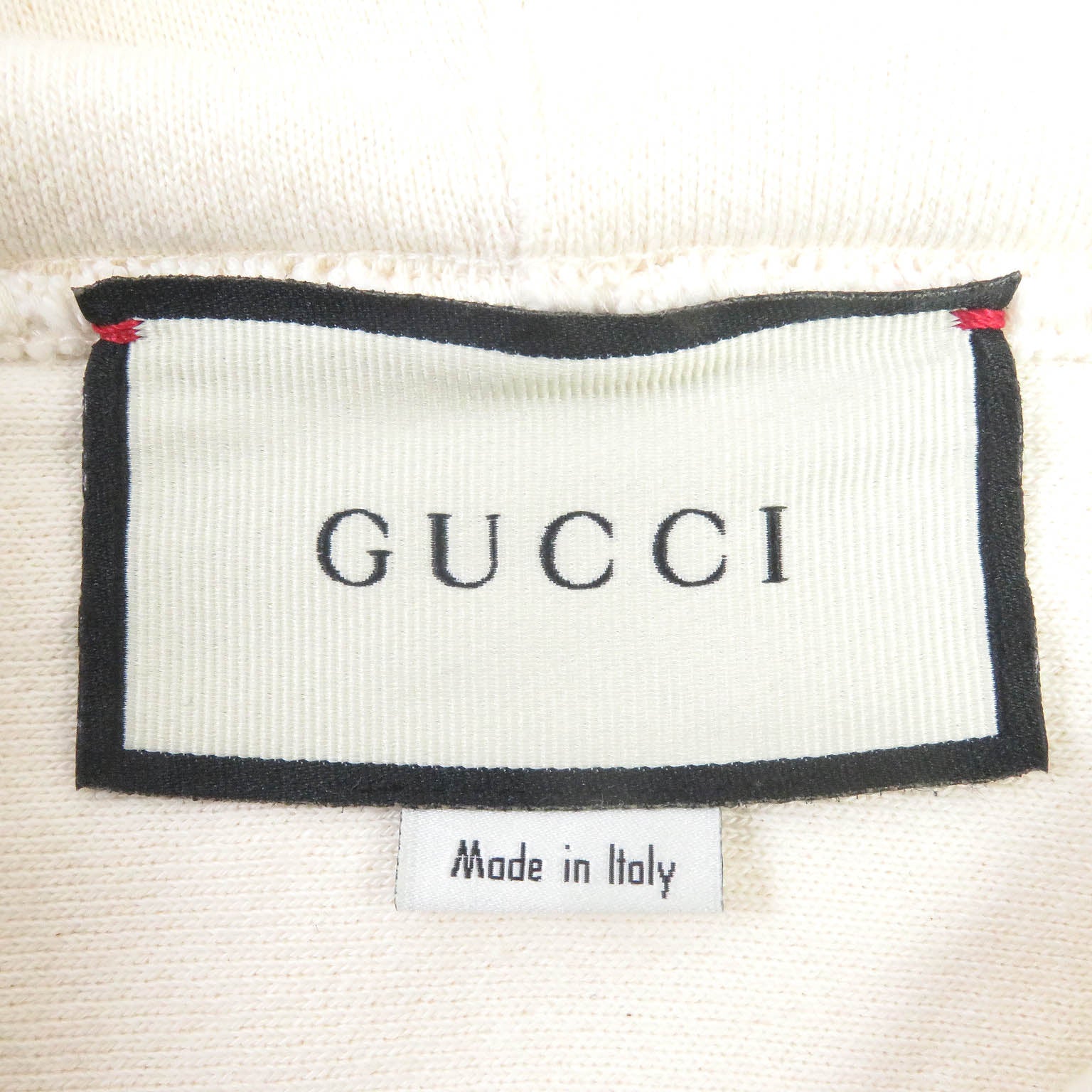 GUCCI 560502 Logo Hoodie Ivory S