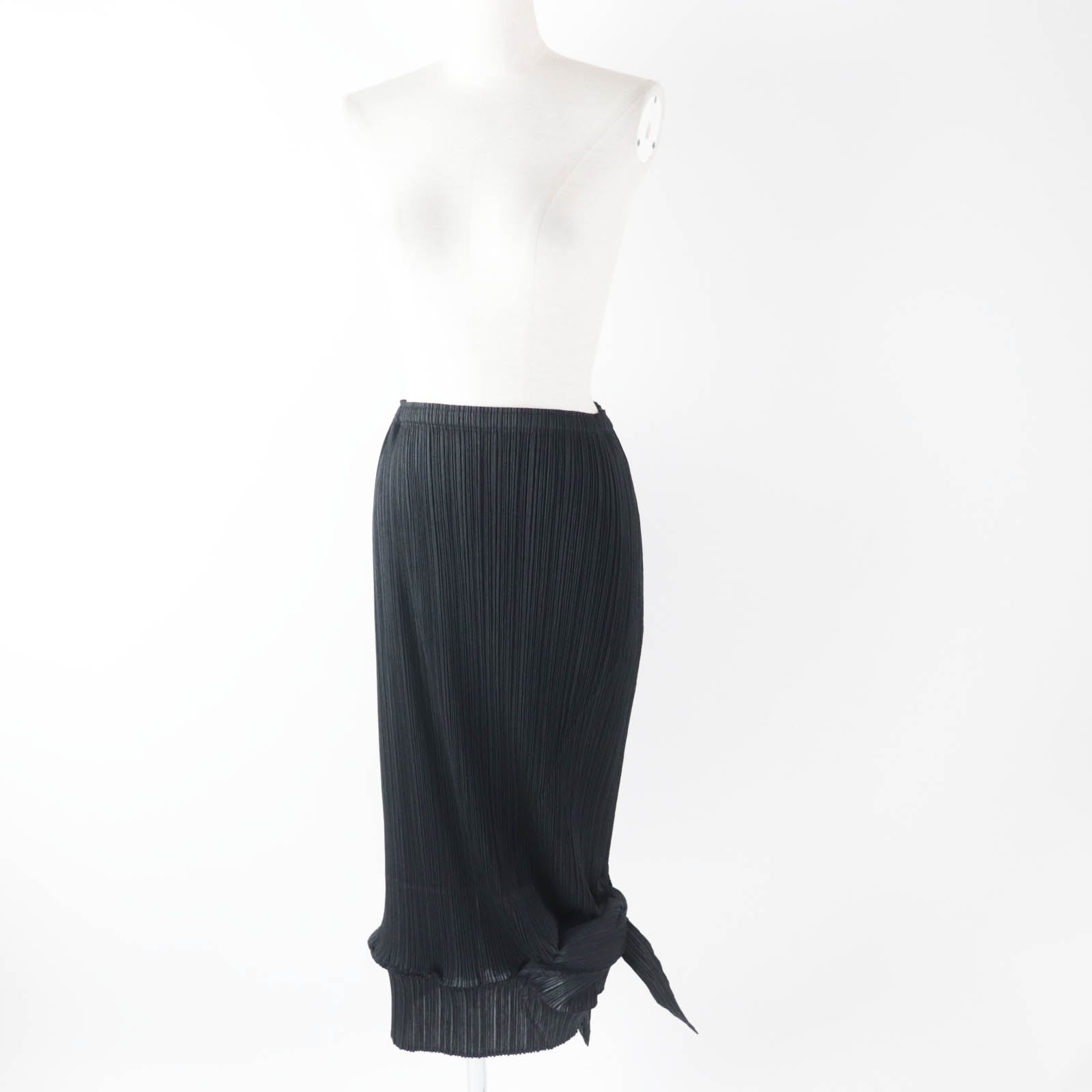 Pleats Please Polyester Long Skirt Black Women