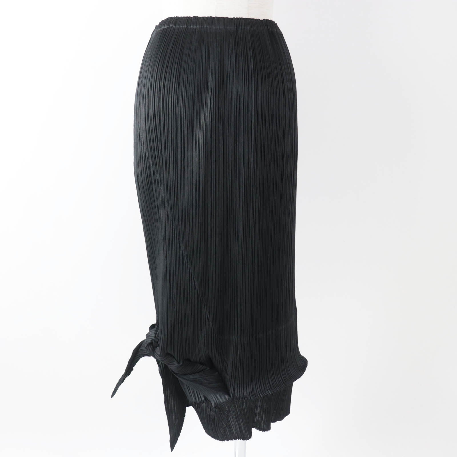 Pleats Please Polyester Long Skirt Black Women