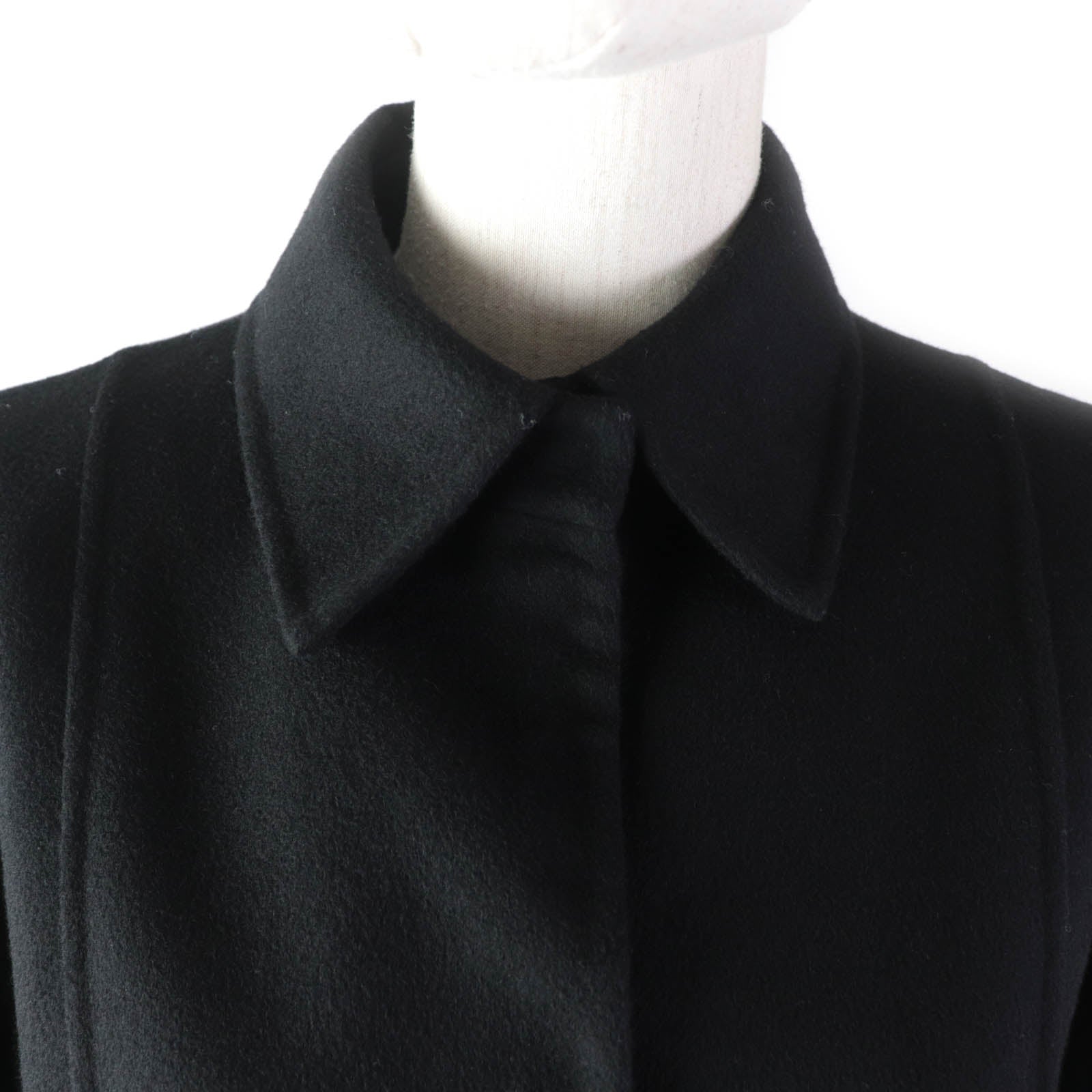 Valentino Wool Cashmere Flare Coat Black 40