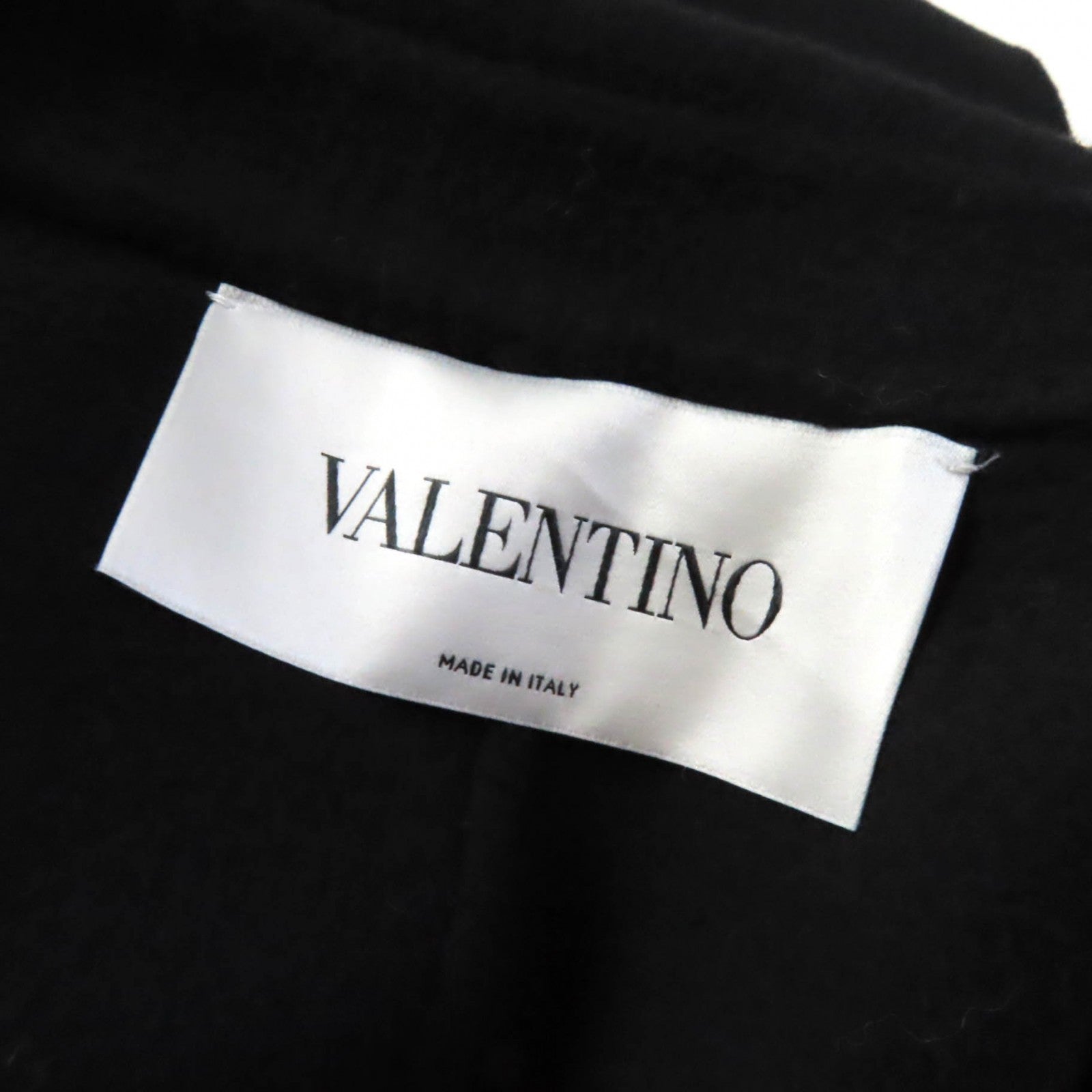 Valentino Wool Cashmere Flare Coat Black 40