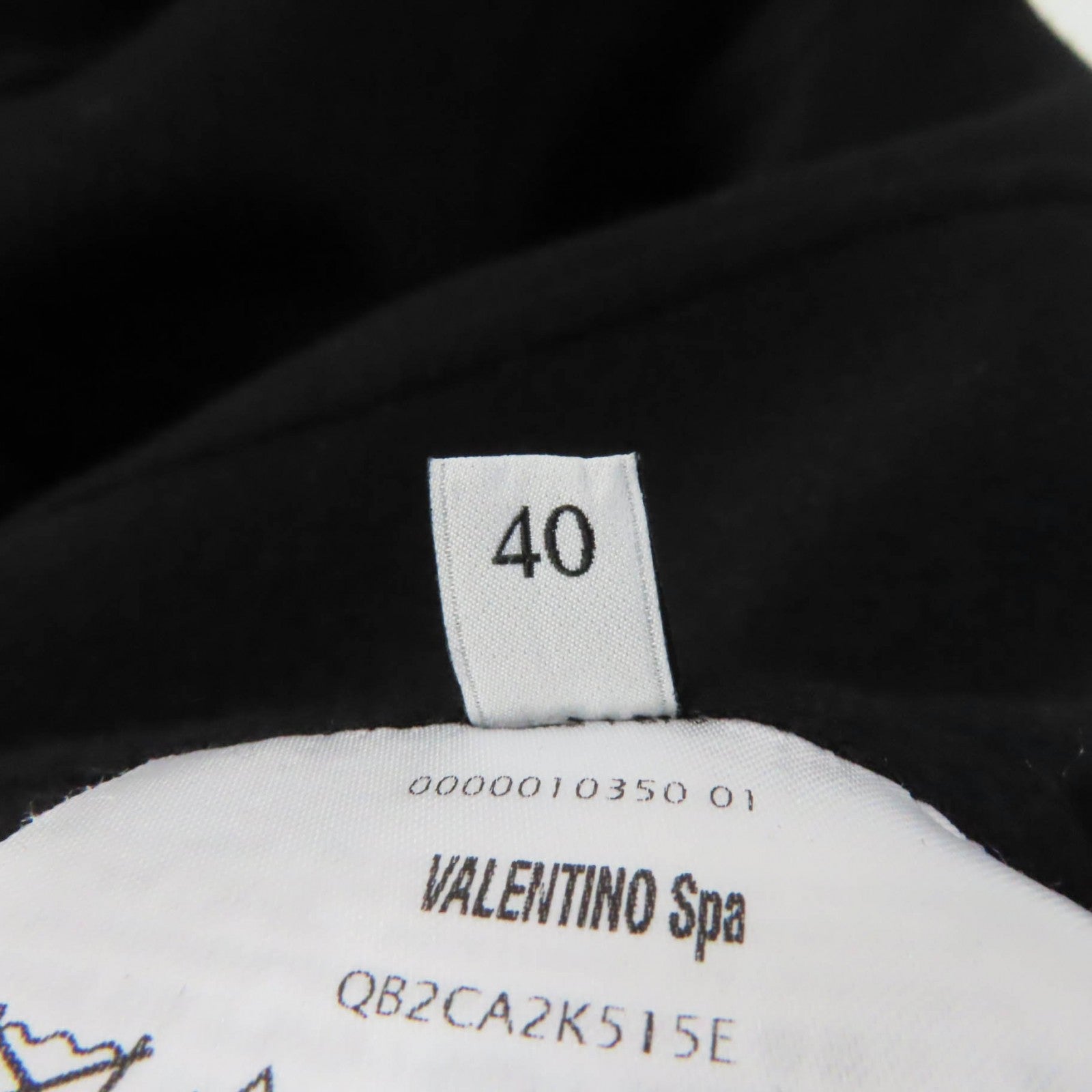 Valentino Wool Cashmere Flare Coat Black 40