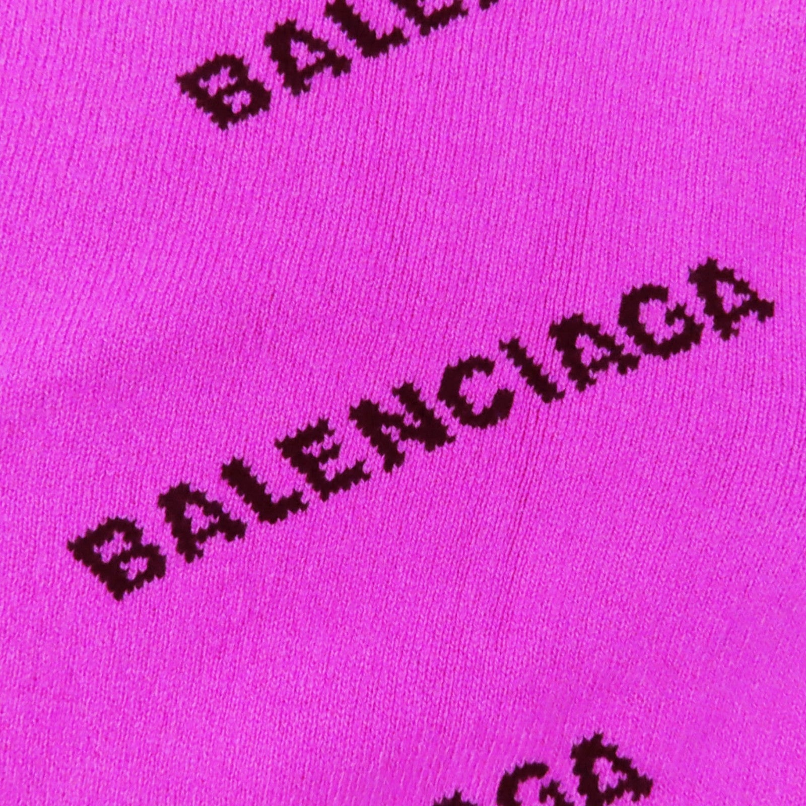 Balenciaga Wool Nylon Logo Knit Sweater 34