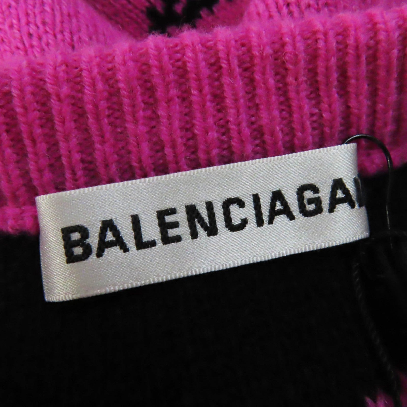 Balenciaga Wool Nylon Logo Knit Sweater 34