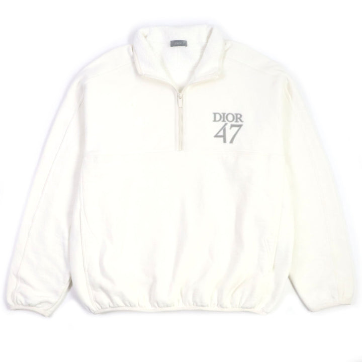 Dior Cotton XL Logo Half-Zip Pullover Sweatshirt