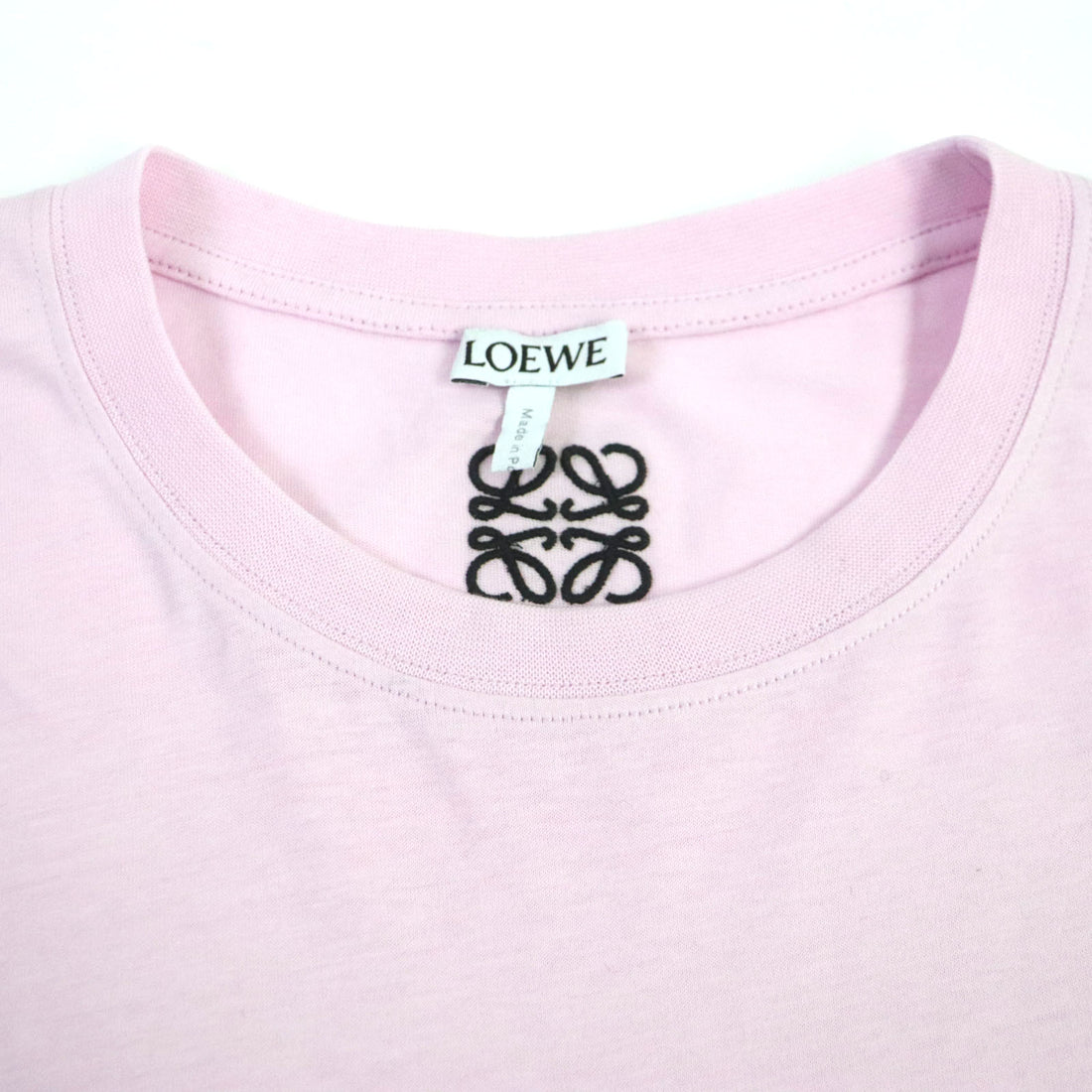 LOEWE Cotton Anagram Print T-Shirt Pink S