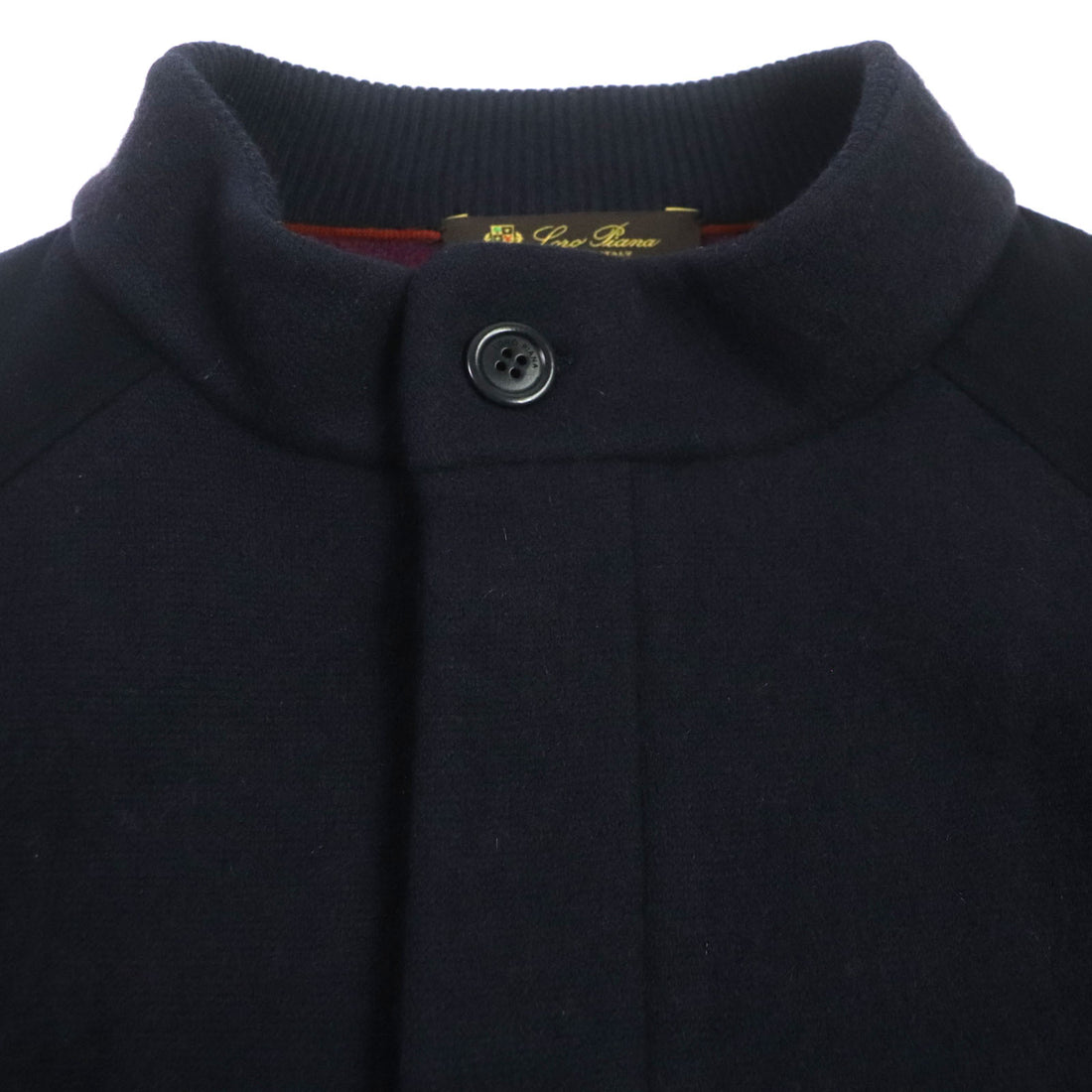 Loro Piana Cashmere Knit Blouson Navy 50