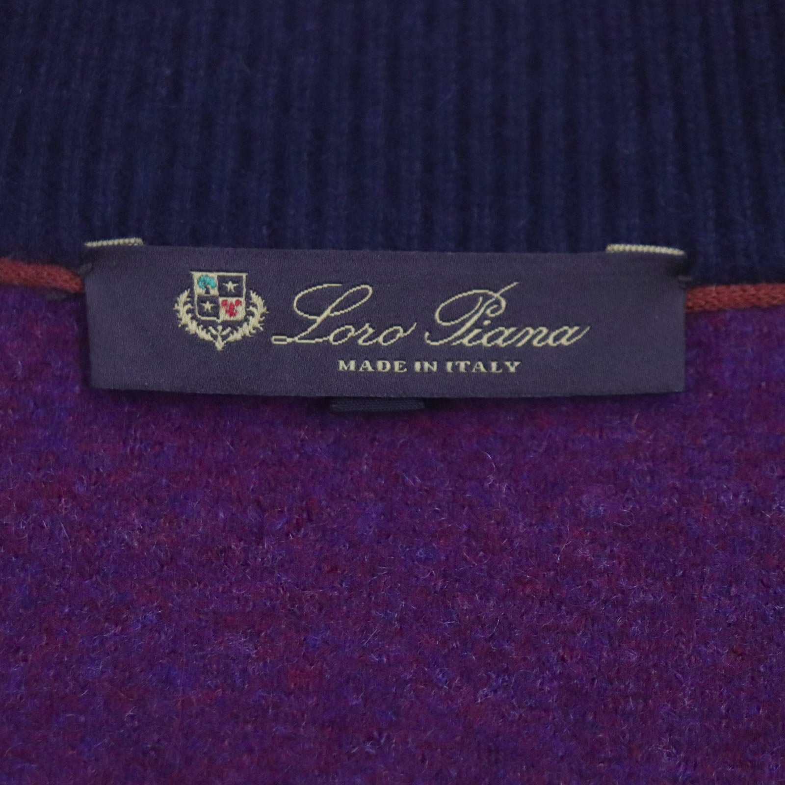 Loro Piana Cashmere Knit Blouson Navy 50