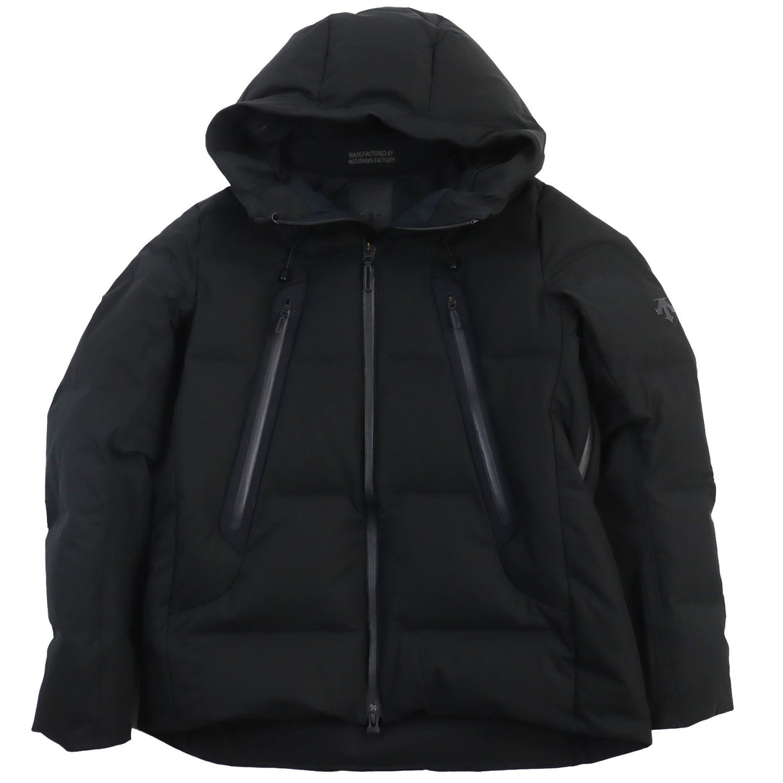 DESCENTE Mizusawa Down Hoodie with Logo Patch