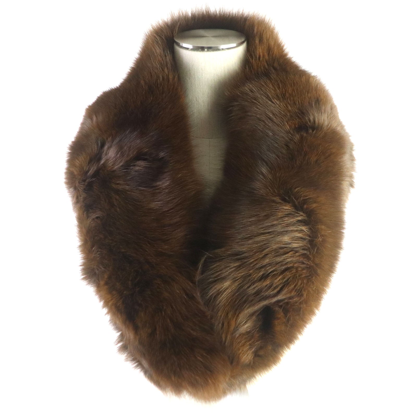 Guy Laroche Fox Fur Shawl 2-Piece Set