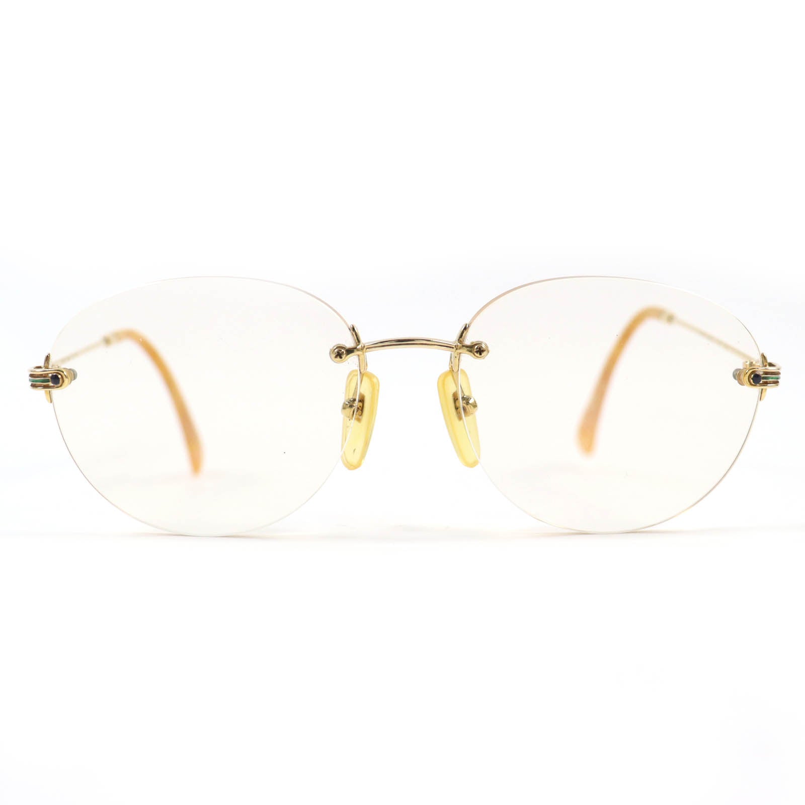 PARIS MIKI 18K Sapphire Rimless Glasses